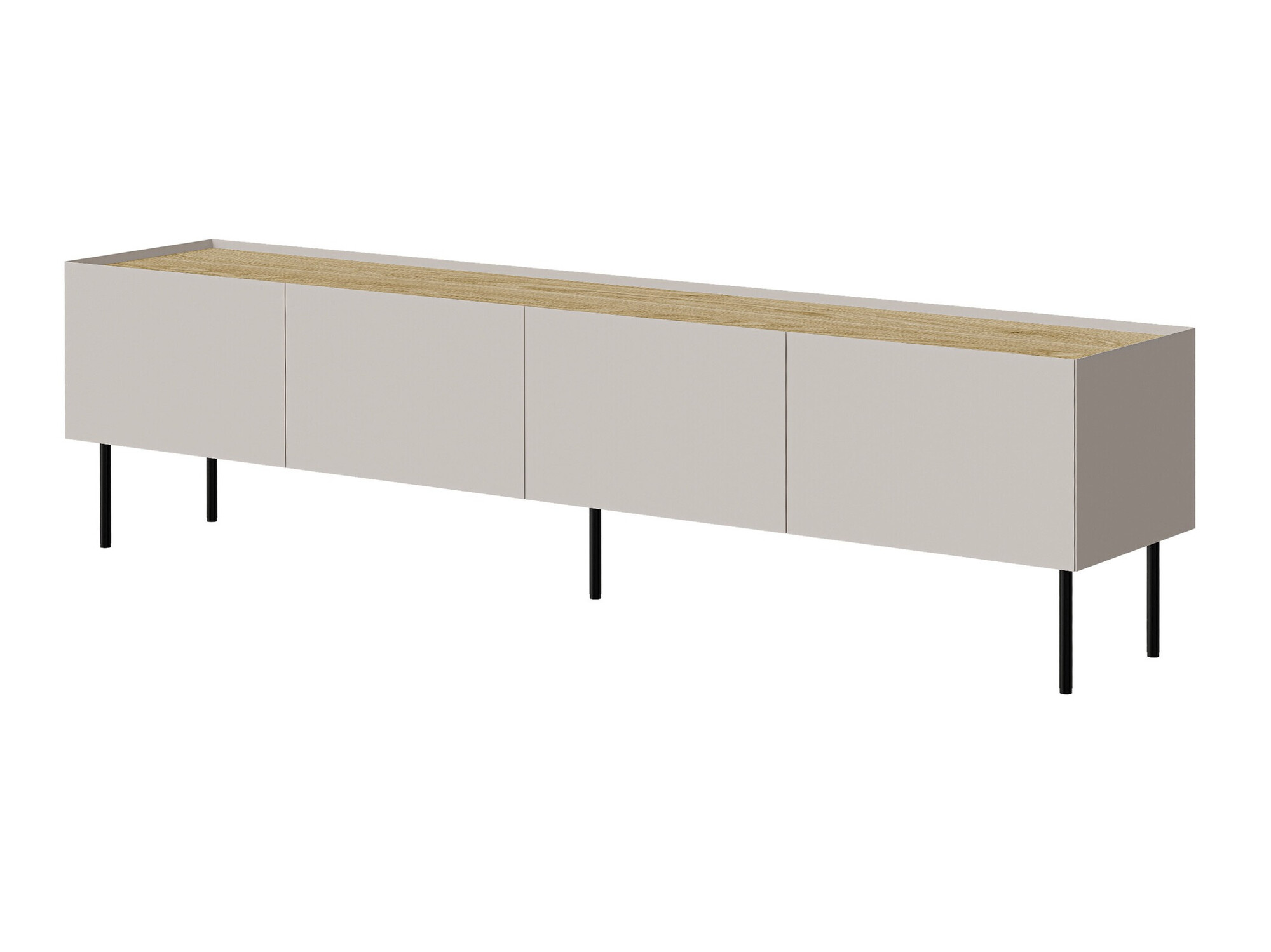 TV stand Melbela 107 (Cashmere + Oak)