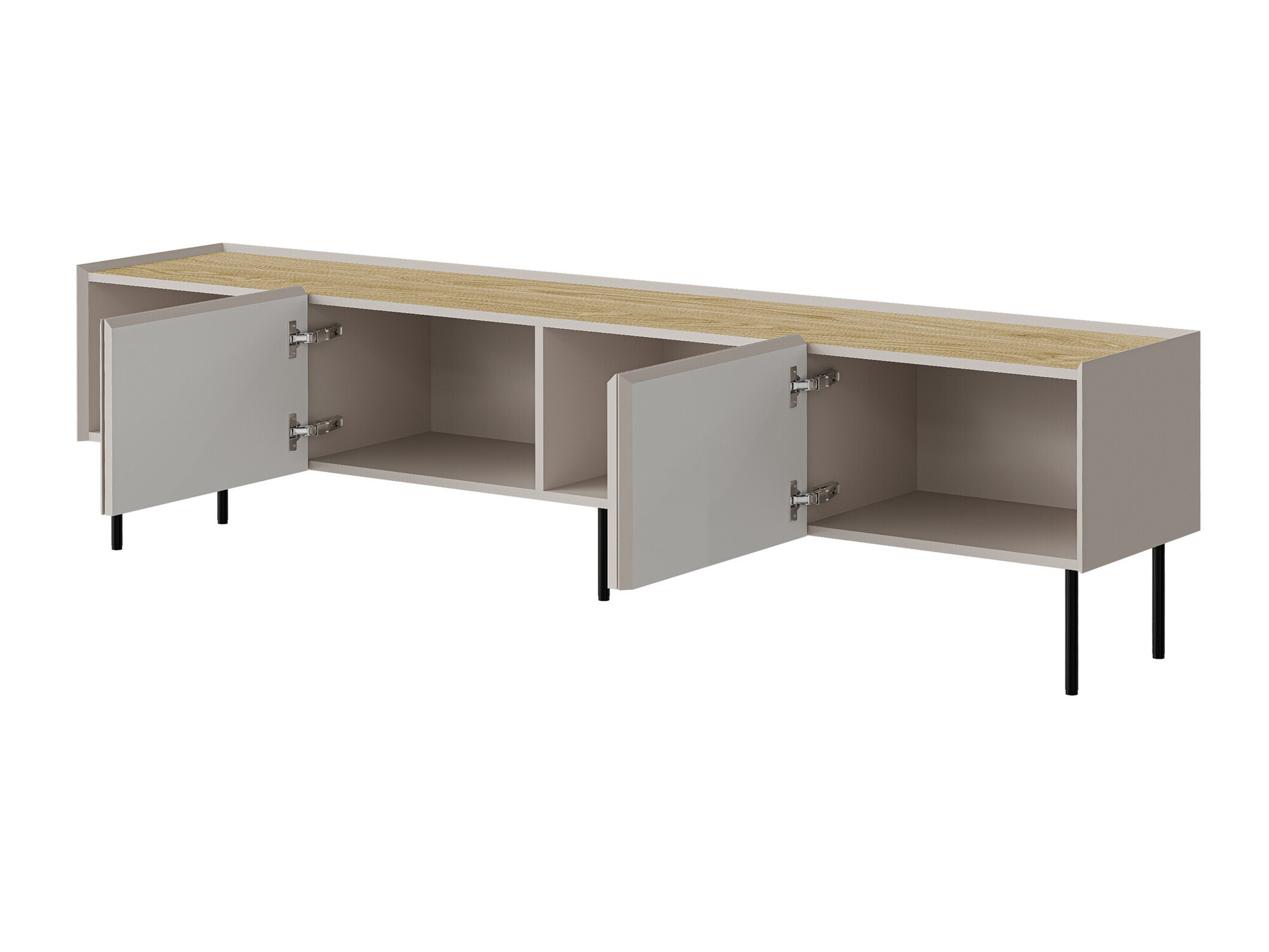 TV stand Melbela 107 (Cashmere + Oak)