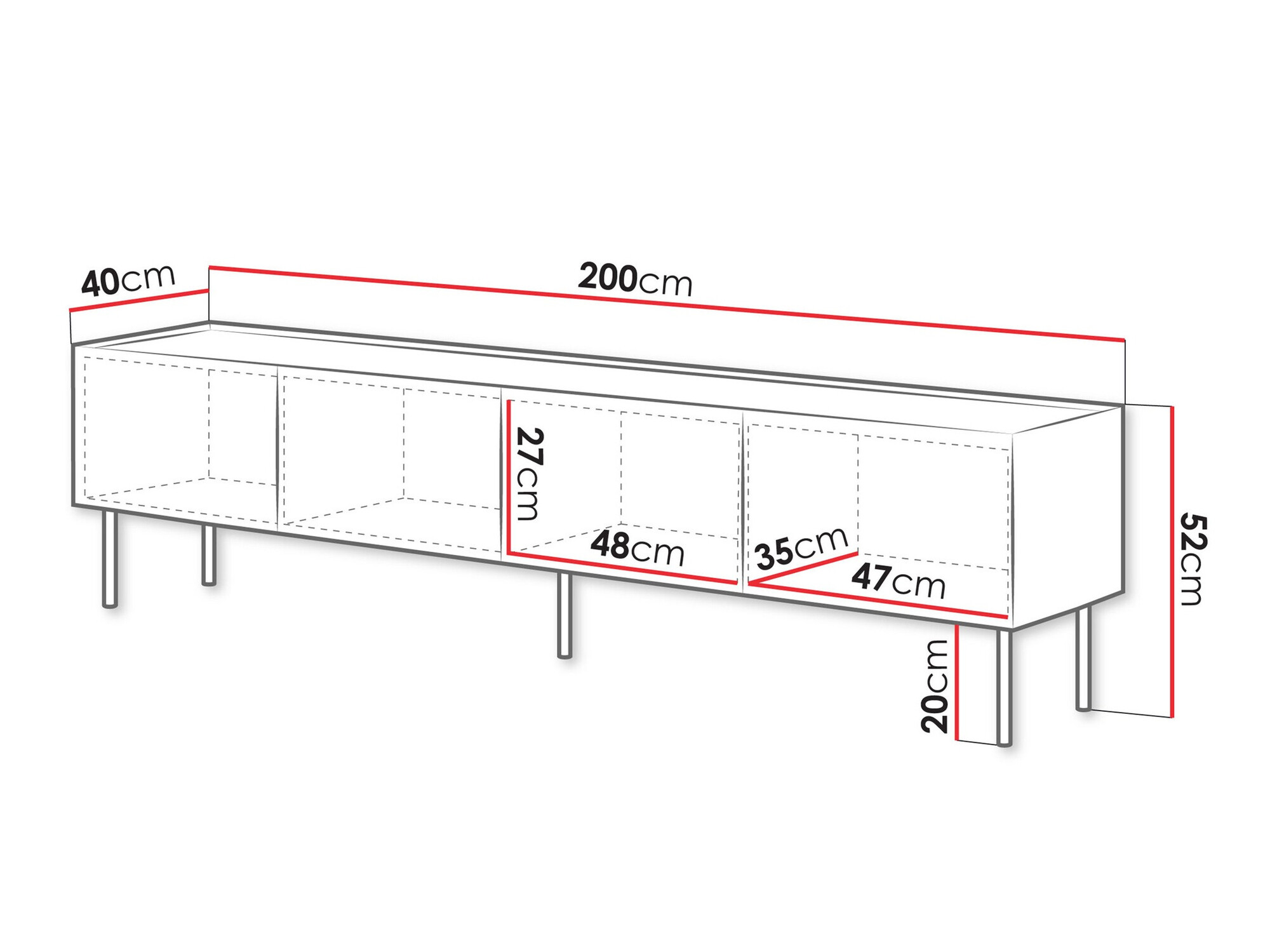 TV stand Melbela 107 (Cashmere + Oak)