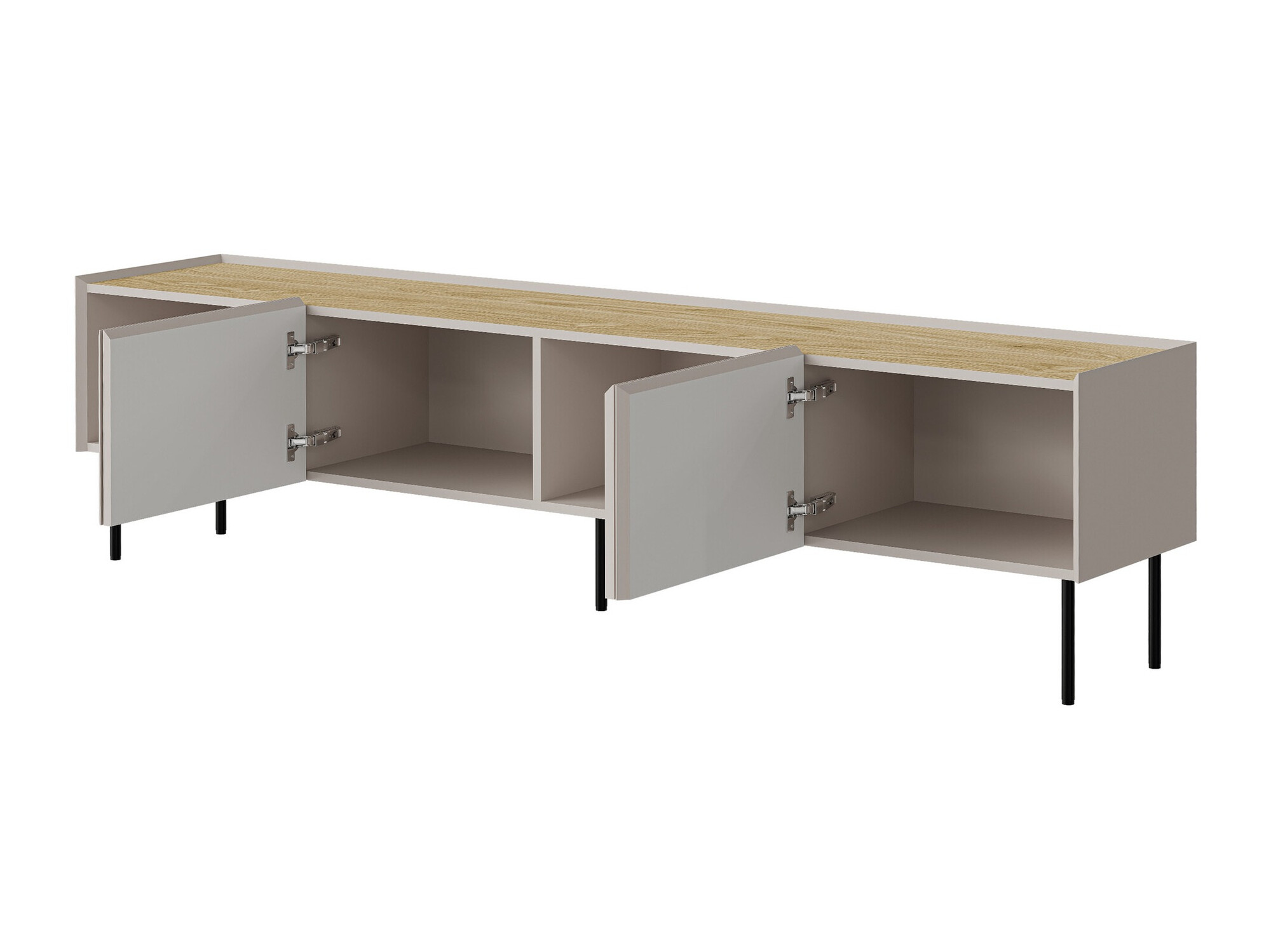 TV stand Melbela 107 (Light olive tree + Oak)