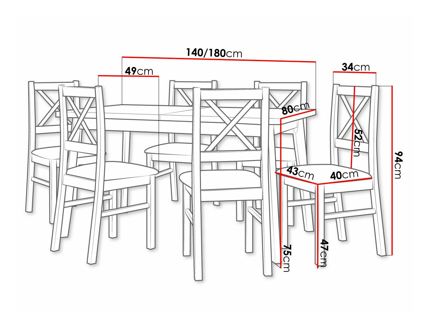 Dining set Victorville 223