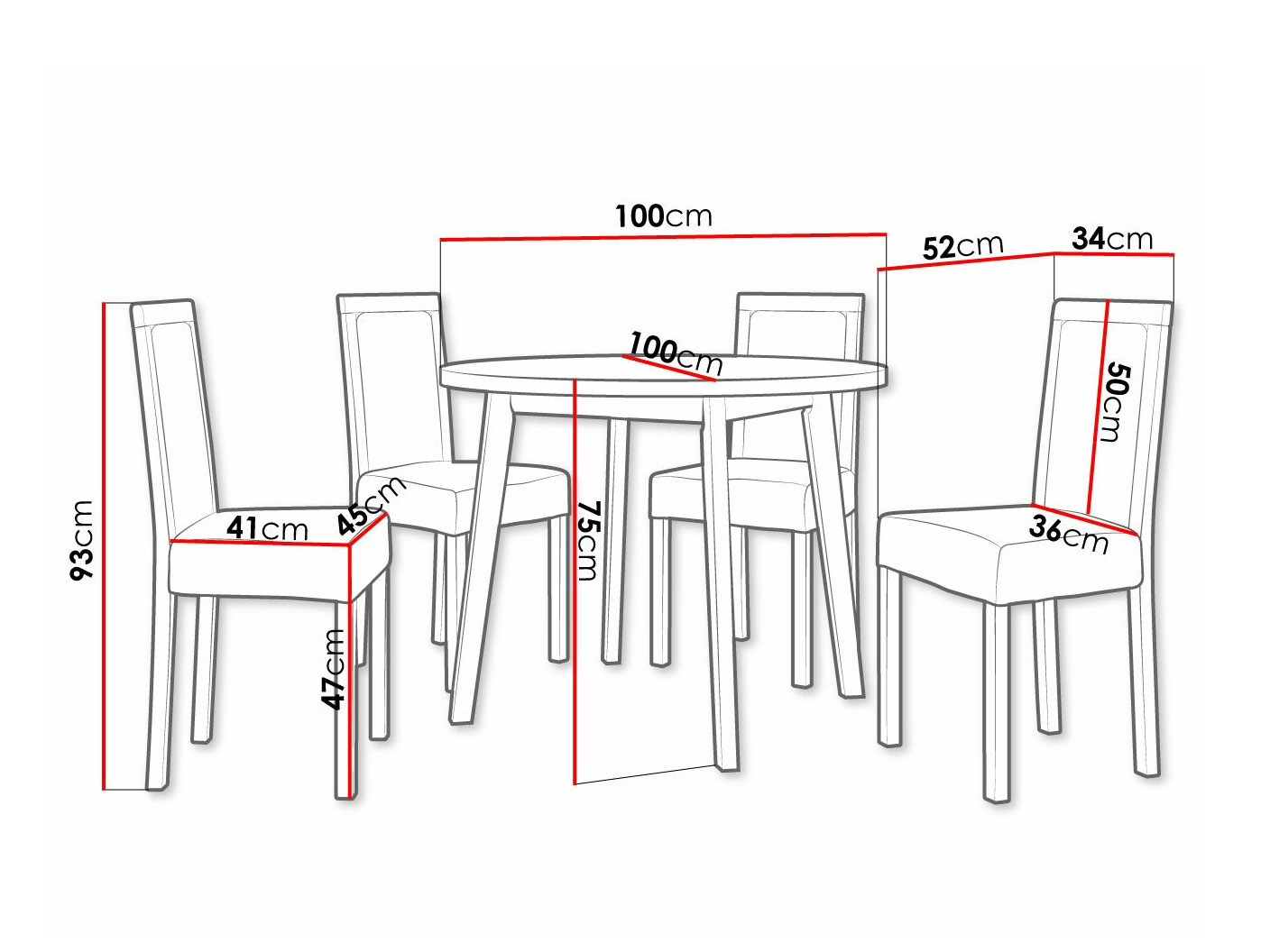 Dining set Victorville 255