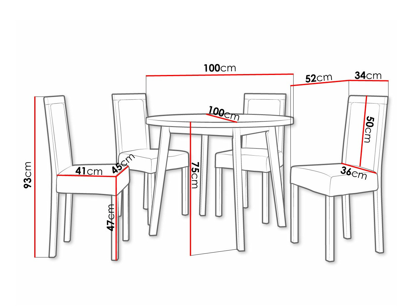Dining set Victorville 255