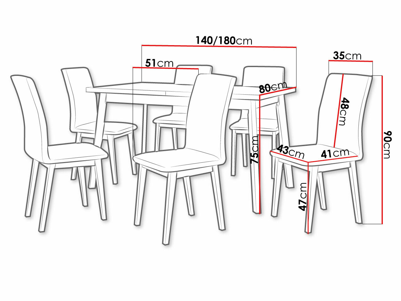 Dining set Victorville 285 (Artisan oak + White)