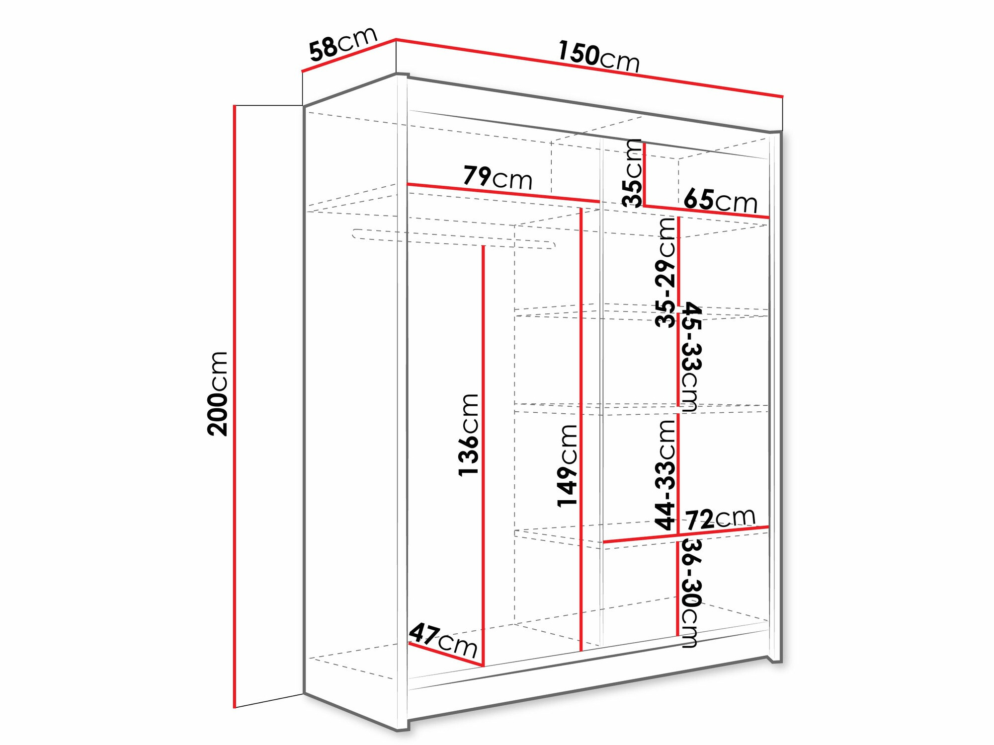 Wardrobe Closico Camera S (Sonoma oak)