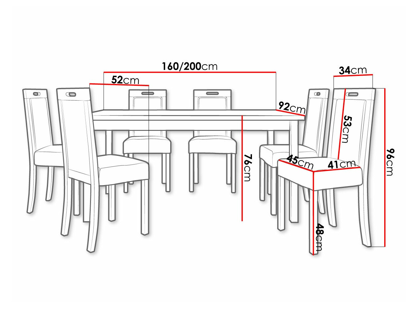Dining set Victorville 262 (Nut)