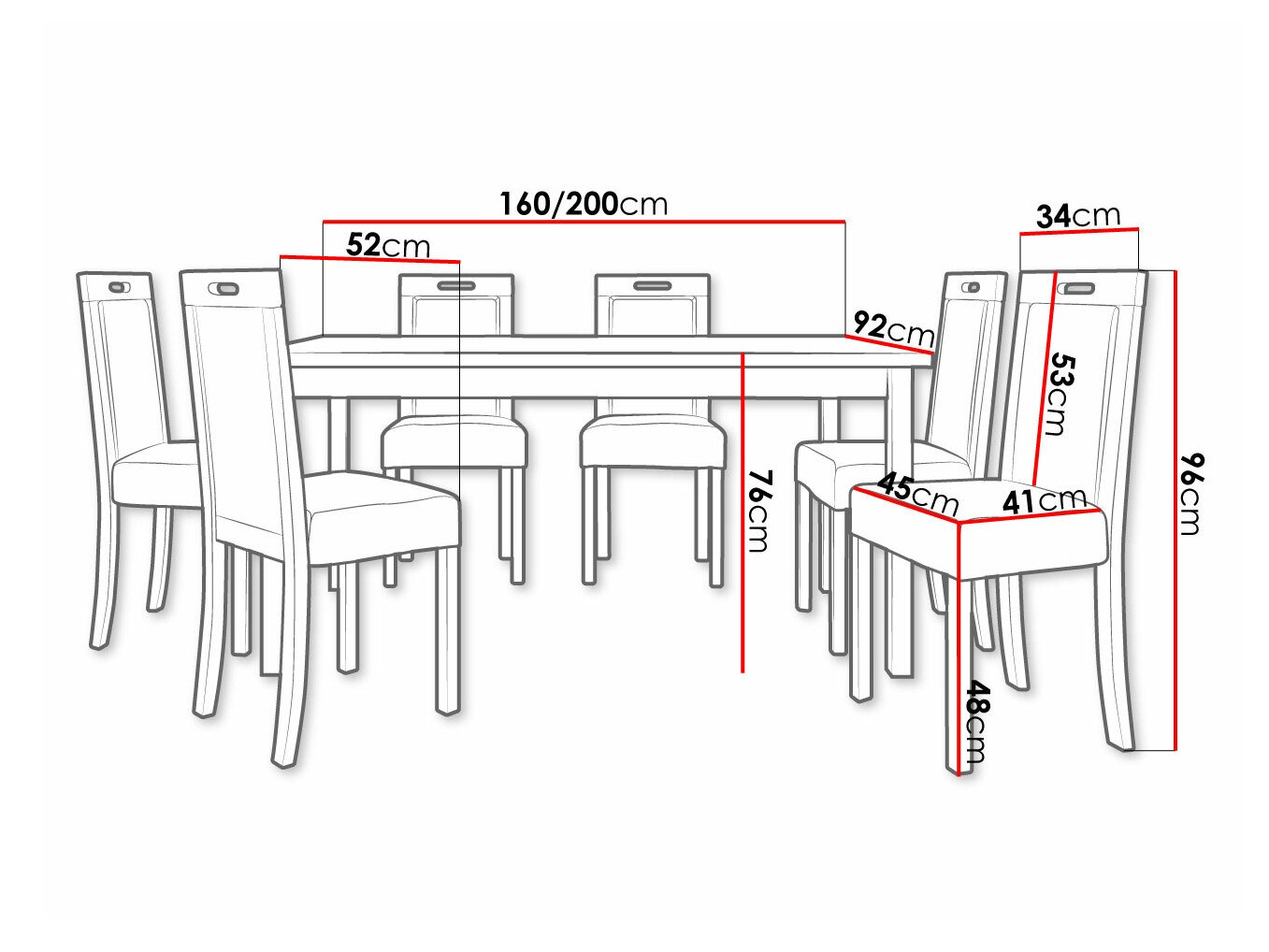 Dining set Victorville 262 (White)