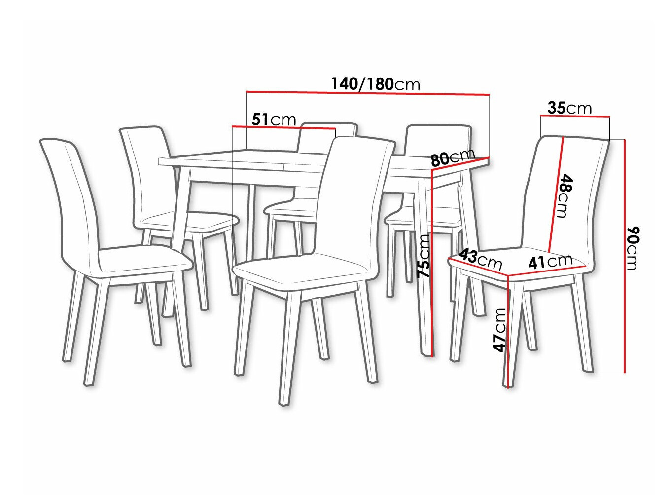 Dining set Victorville 288 (Artisan oak + Black)