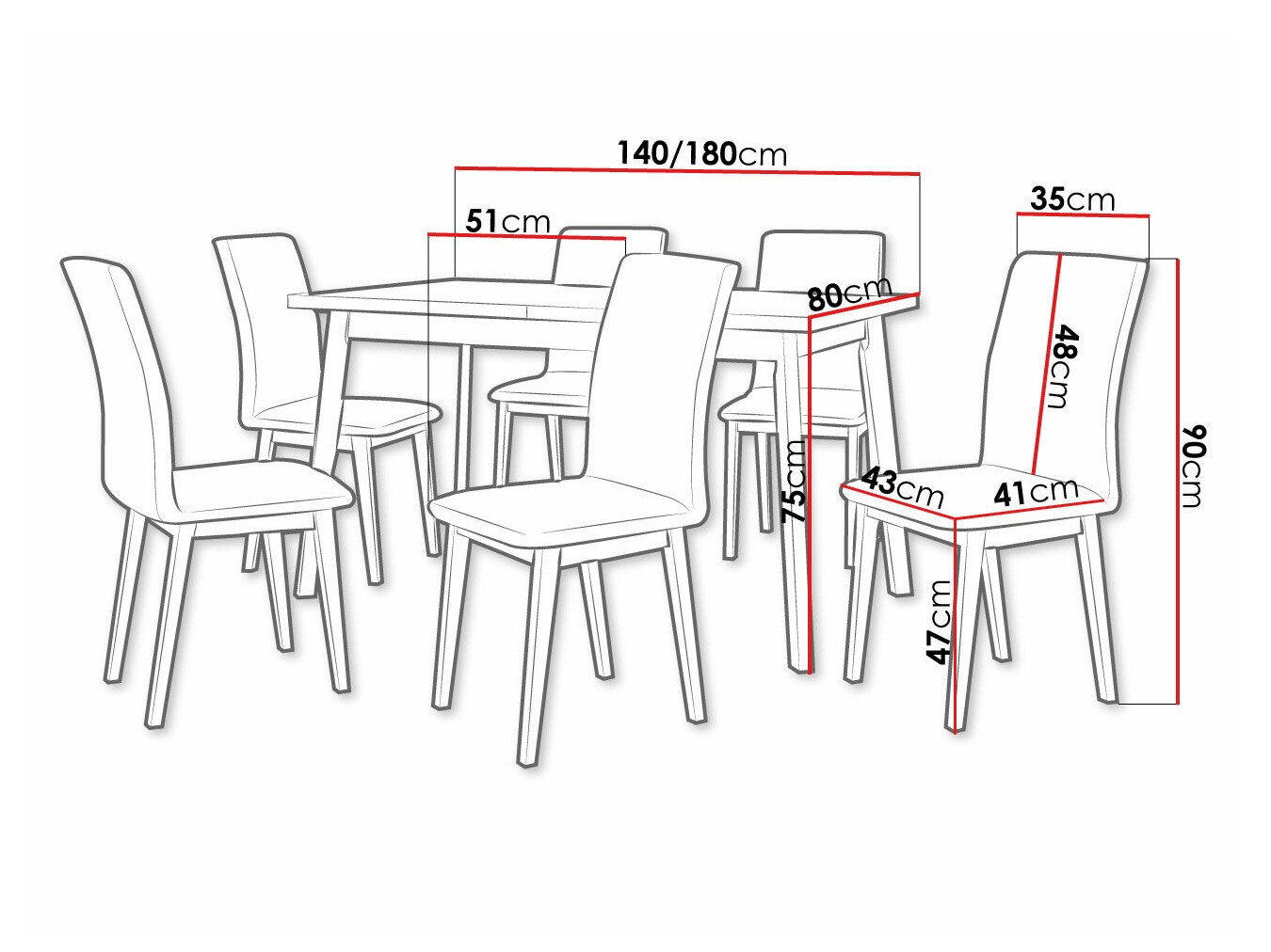 Dining set Victorville 288 (Artisan oak + Black)