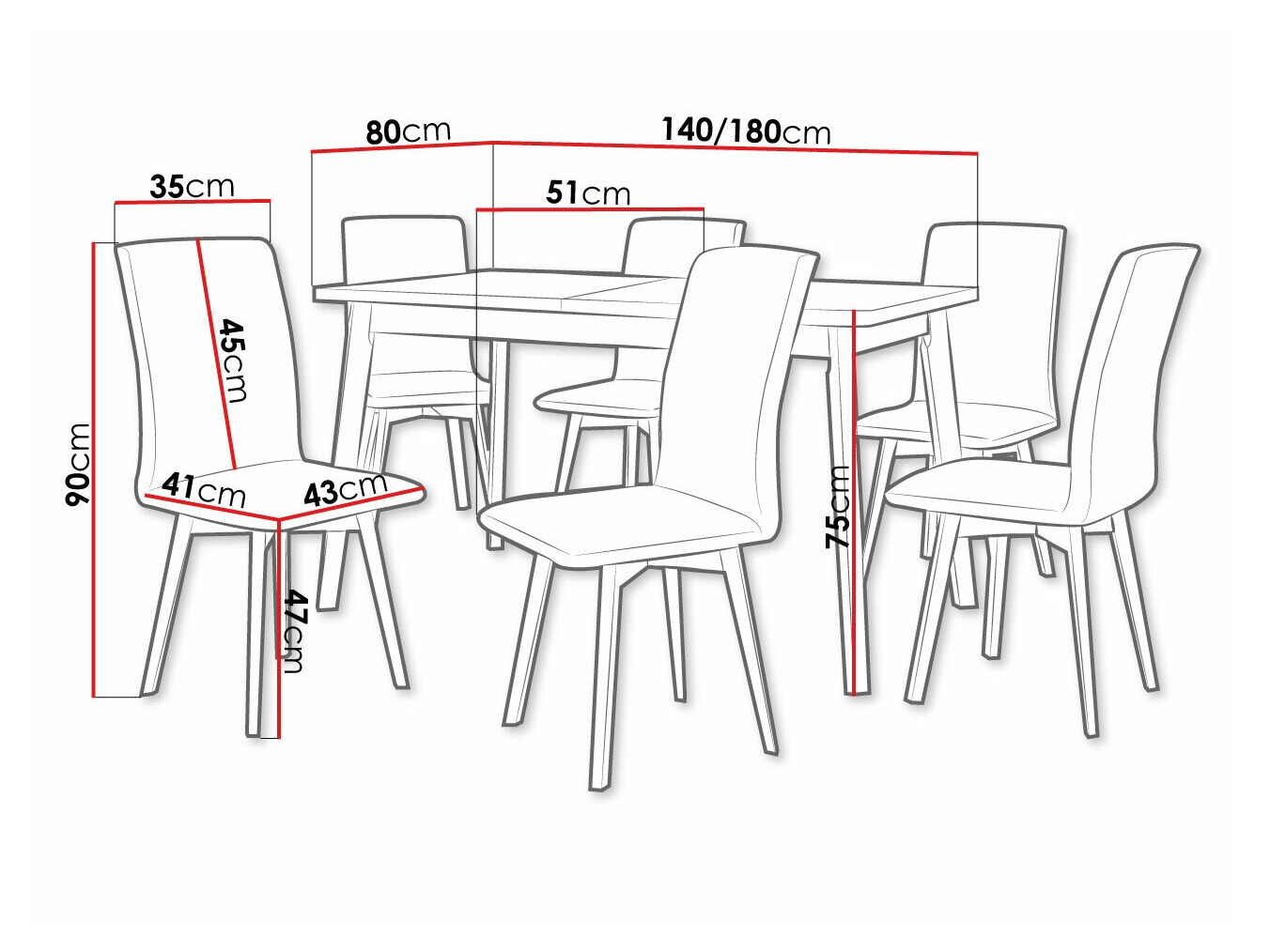 Dining set Victorville 291 (Artisan oak + White)