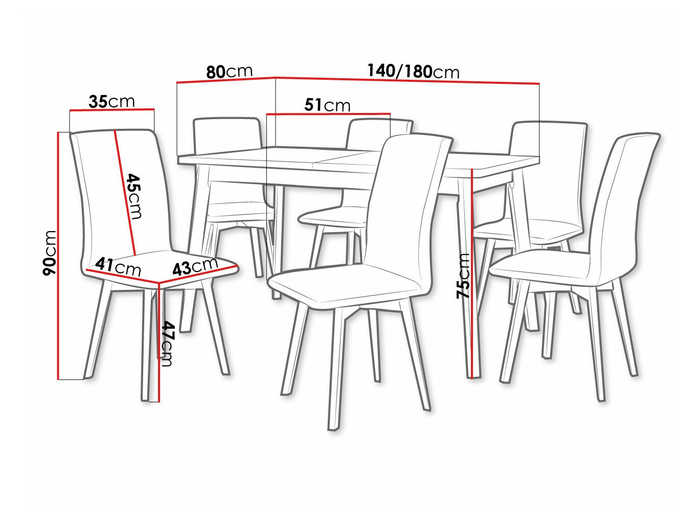 Dining set Victorville 292 (Artisan oak + Black)