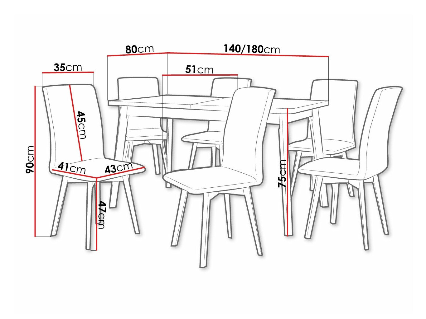 Dining set Victorville 292 (Artisan oak + Black)