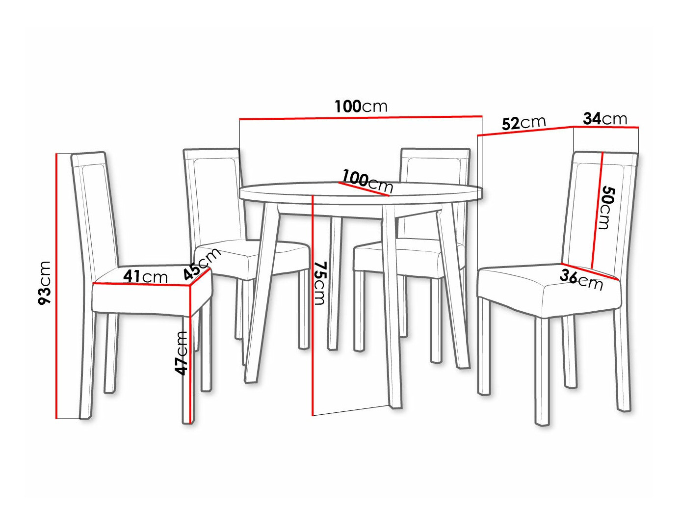 Dining set Victorville 306 (White)