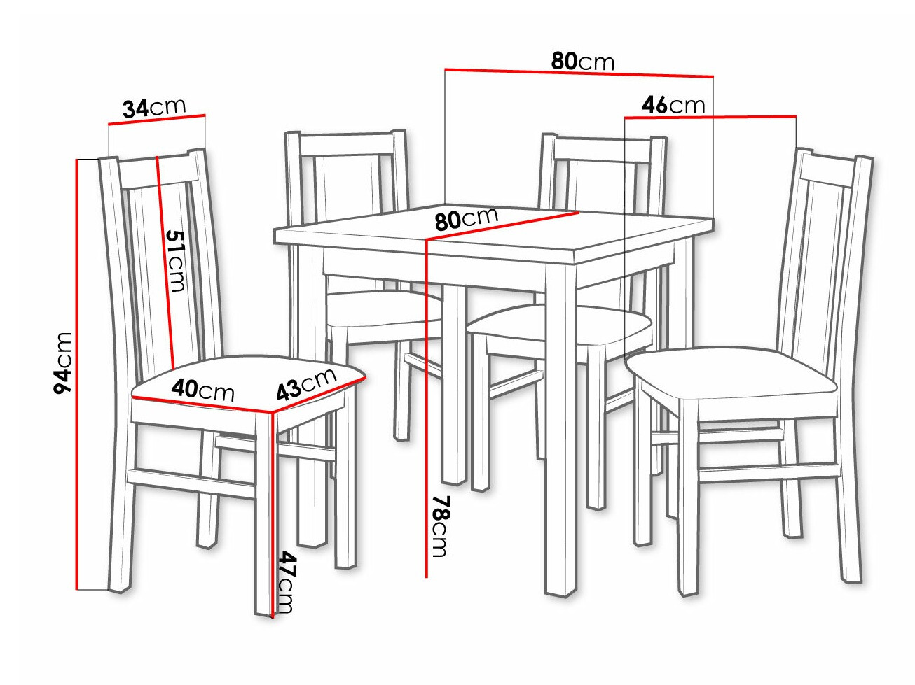 Dining set Victorville 310 (Nut)