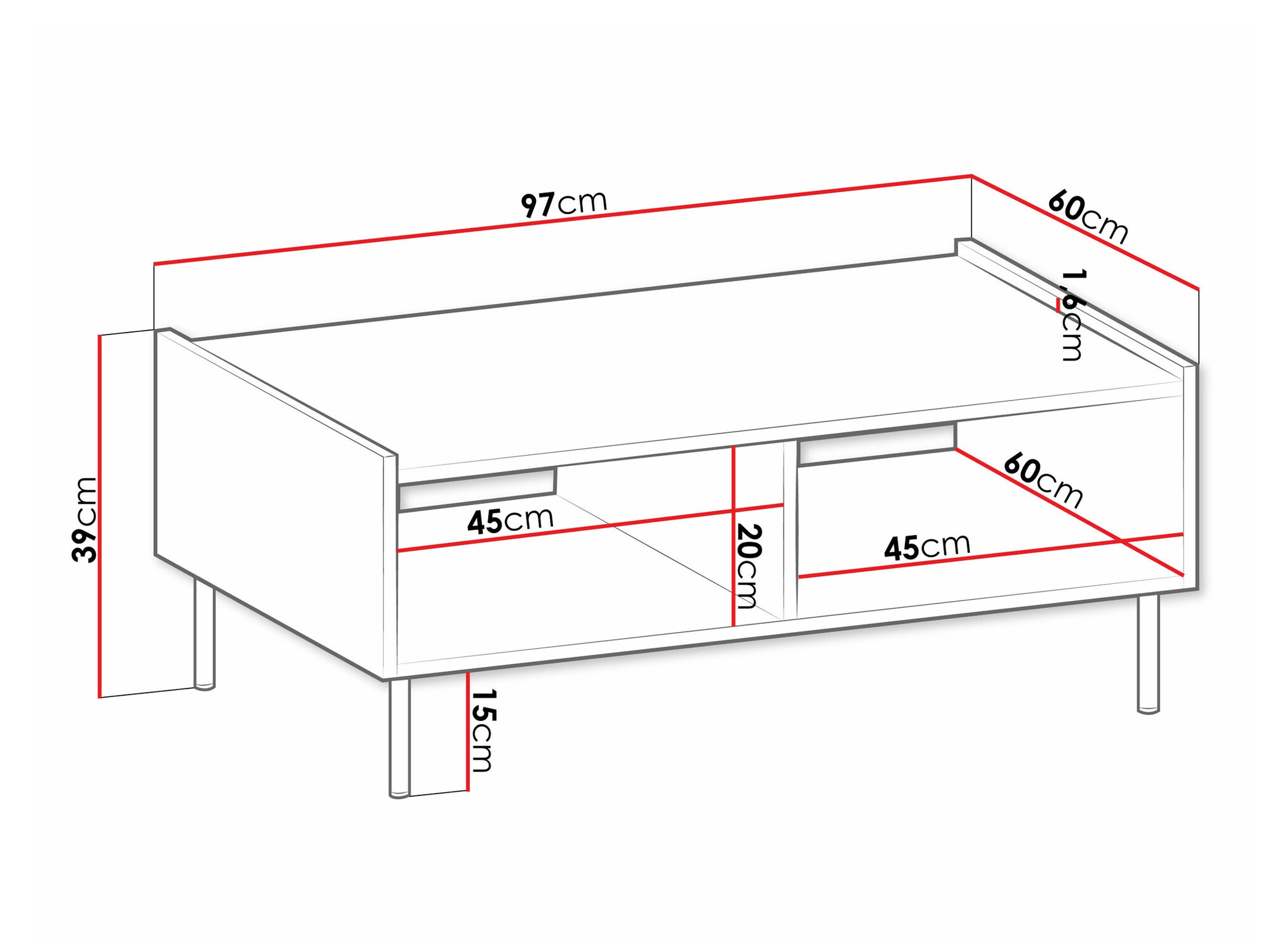 Coffee table Comfivo Belviro