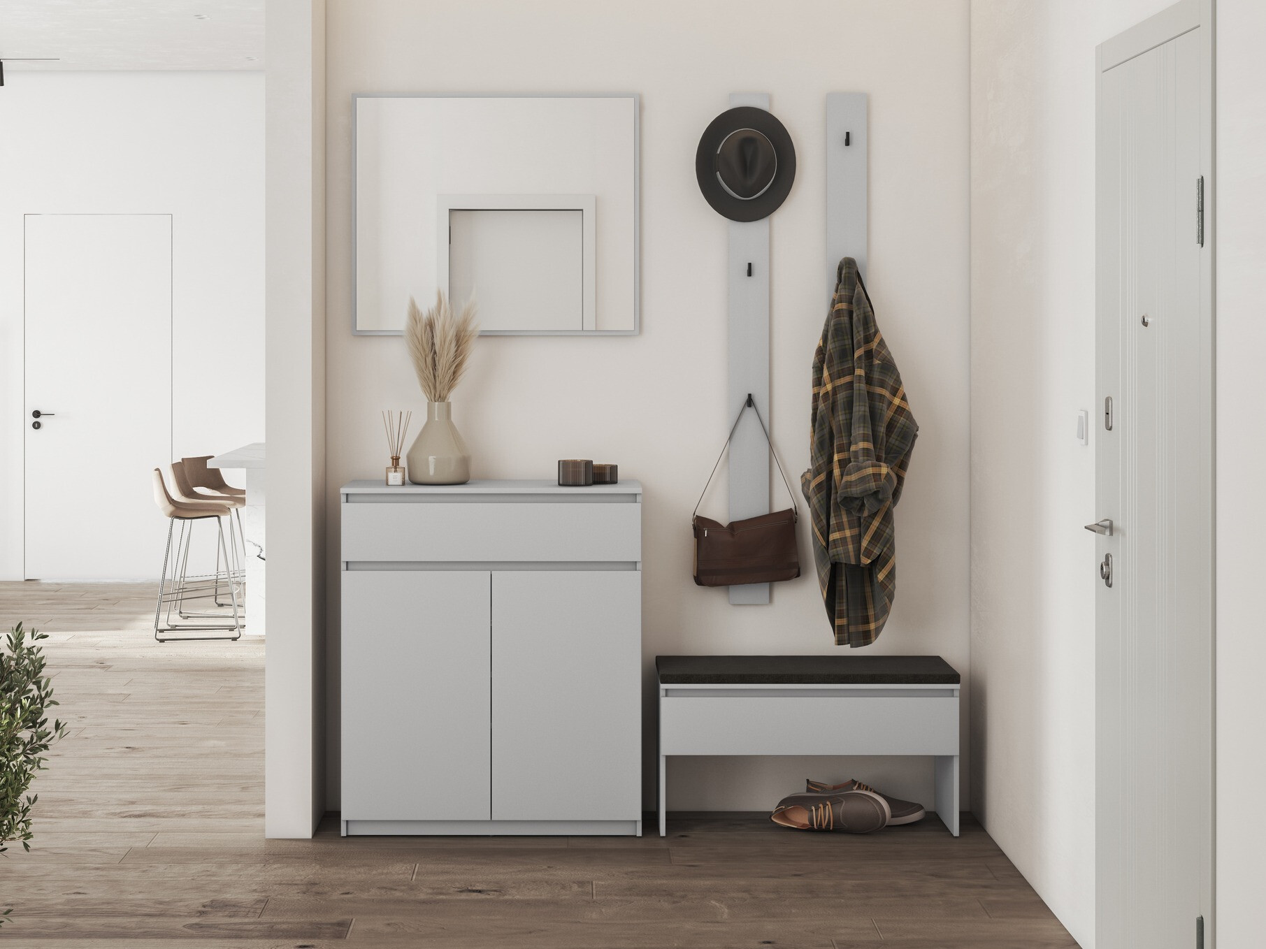 Coat rack Lorcama 102 (Grey)