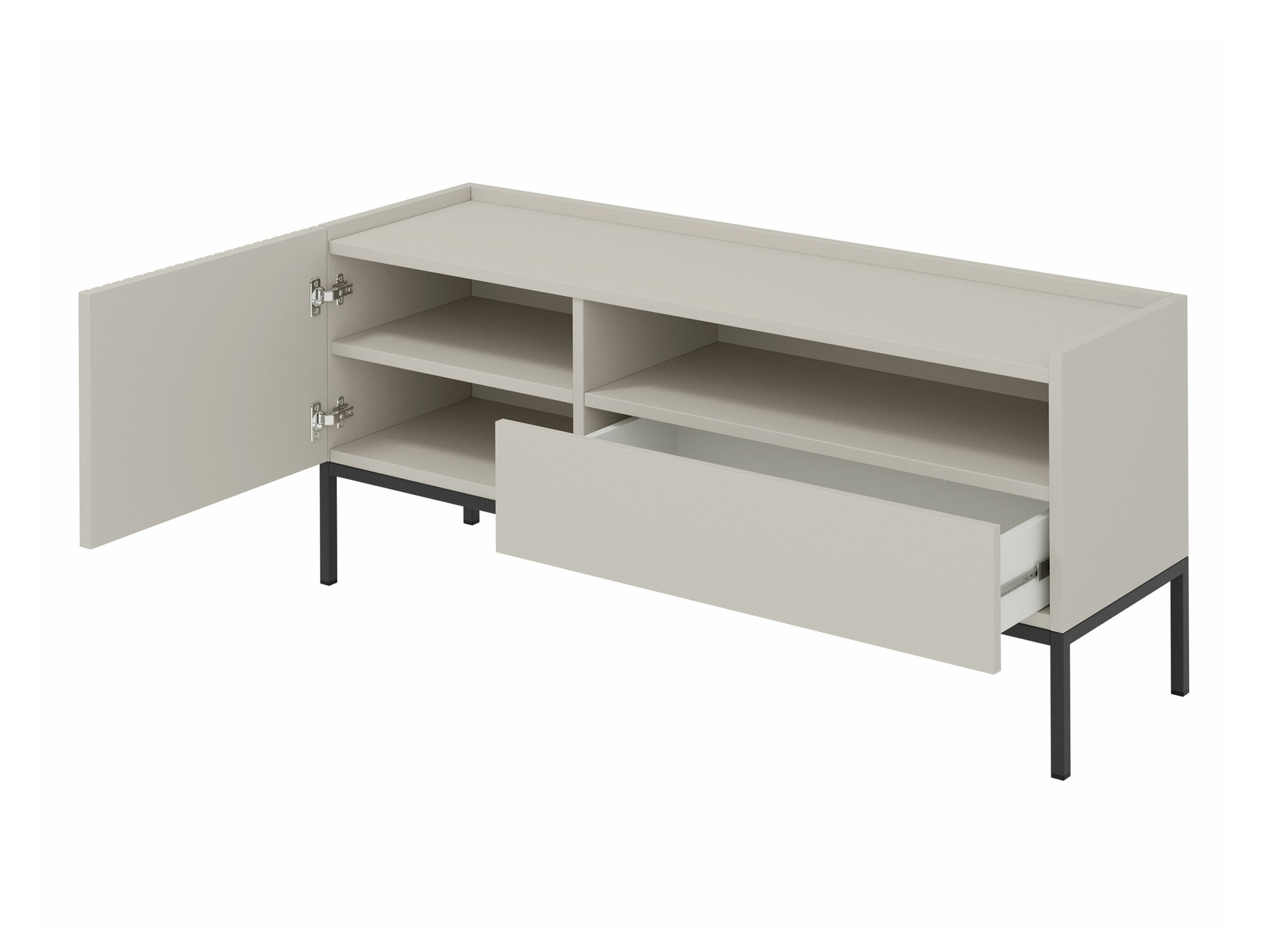 TV stand Lunole 108 (Artisan oak + Black)