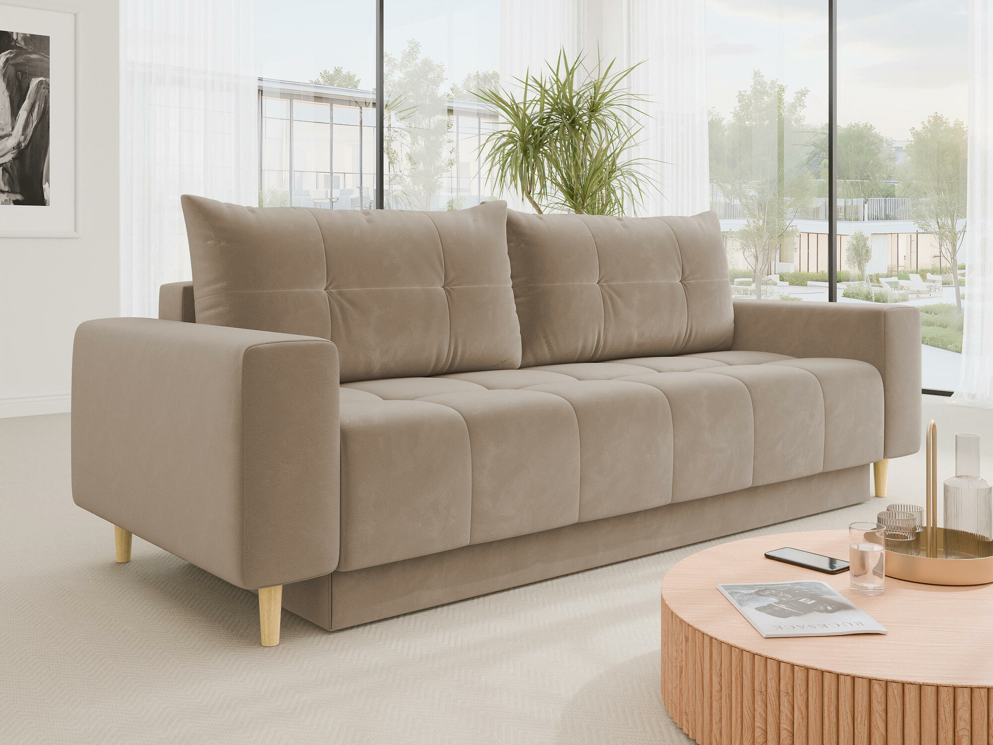 Sofa bed Delaware 104 (Bluvel 28)