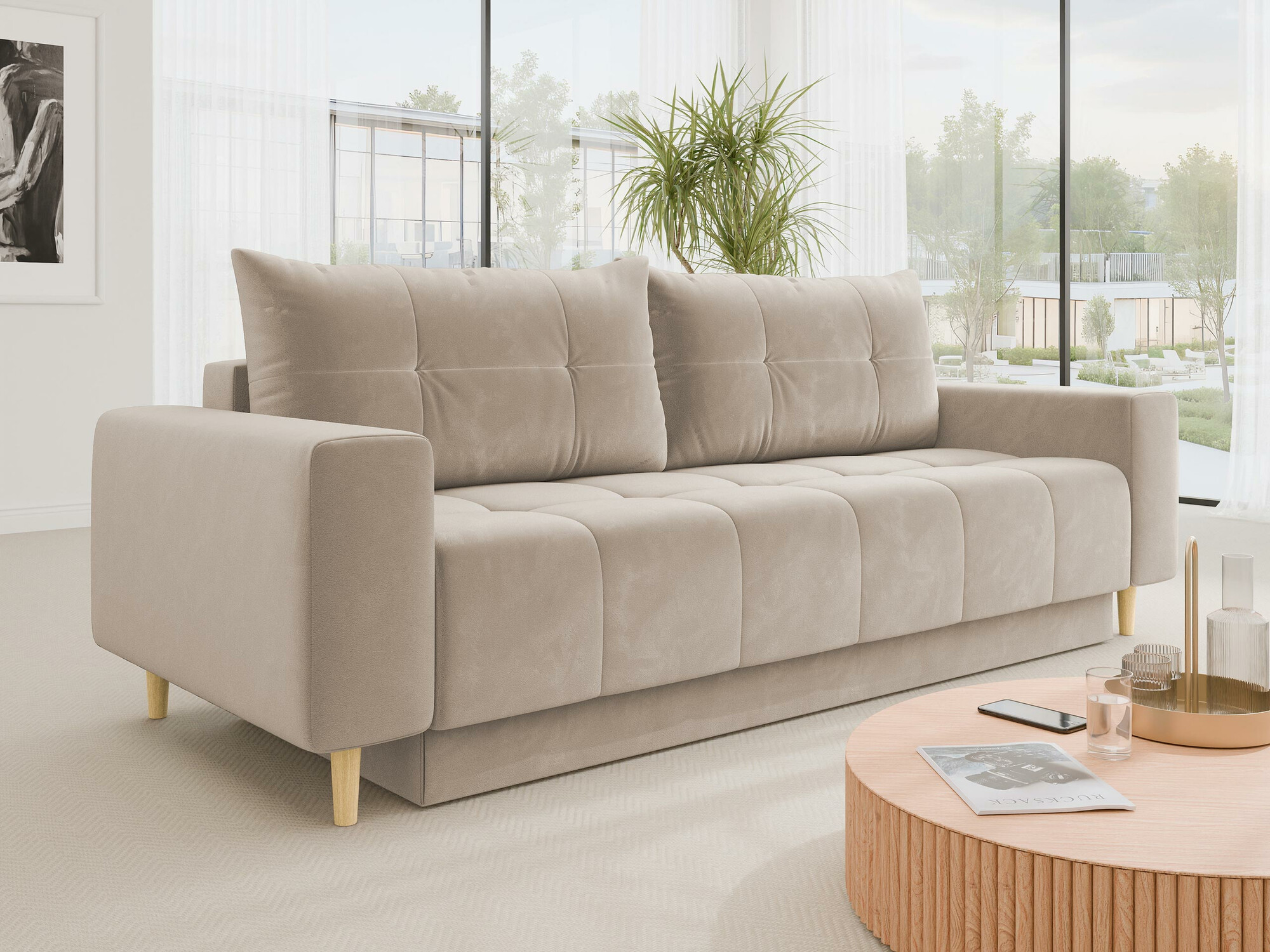 Sofa bed Delaware 104 (Bluvel 30)