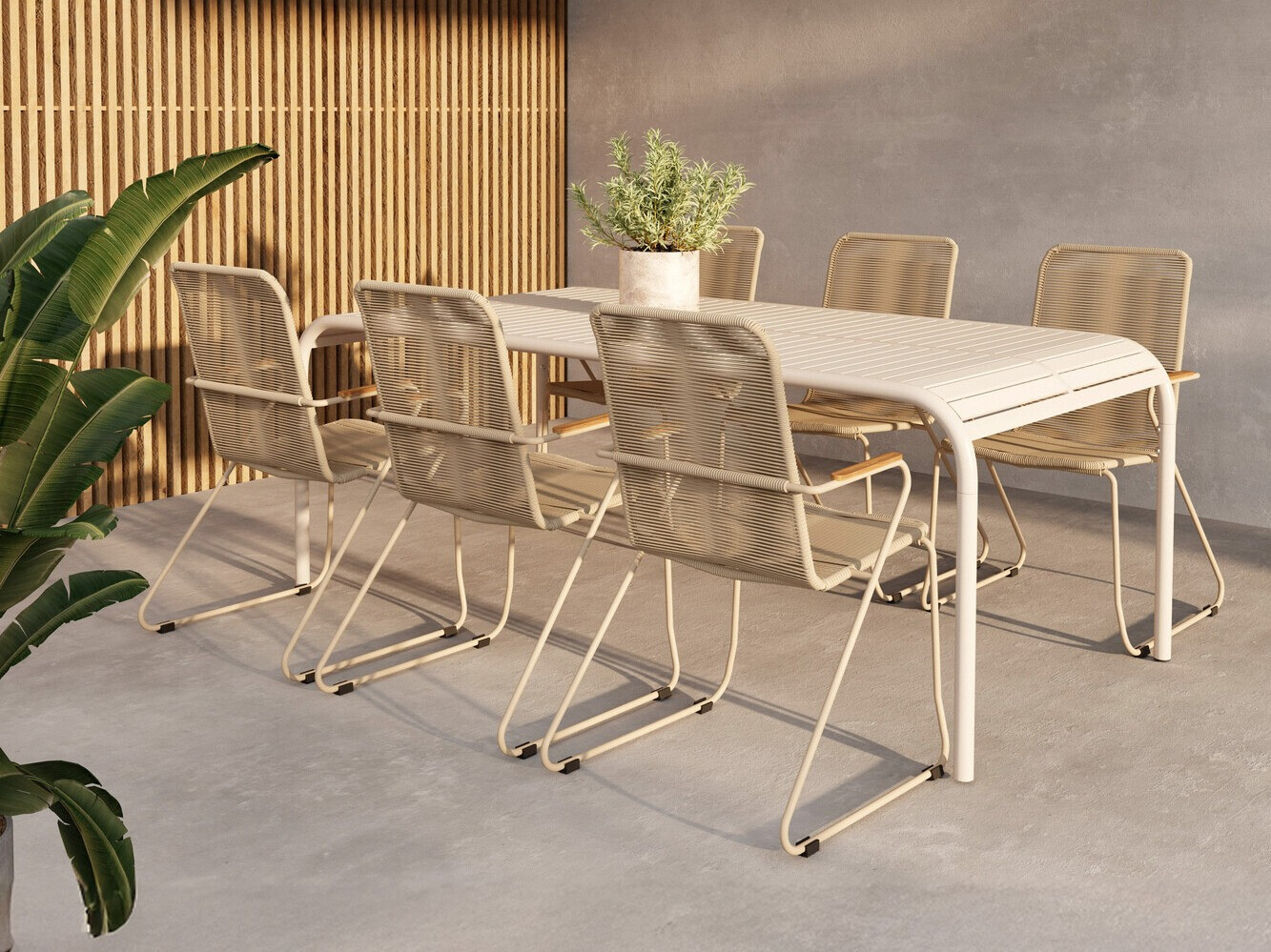 Outdoor table Dallas 4771 (Beige)