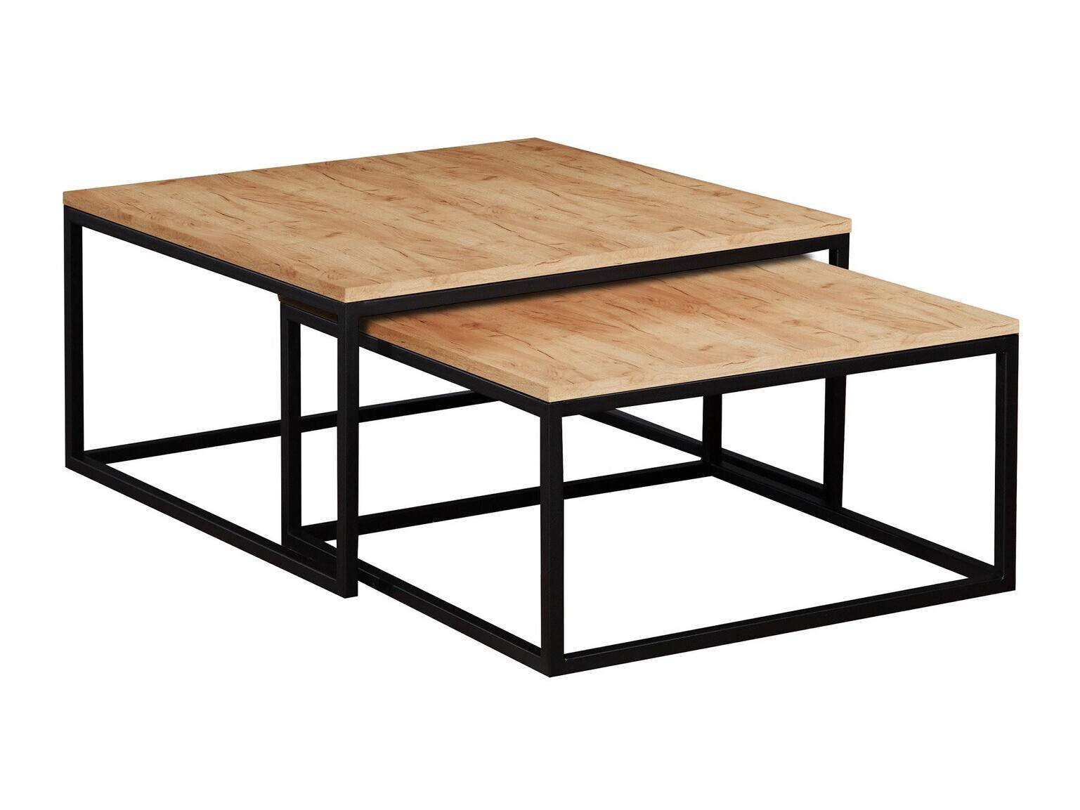 Coffee table set Oswego 101 (Craft oak + Black)