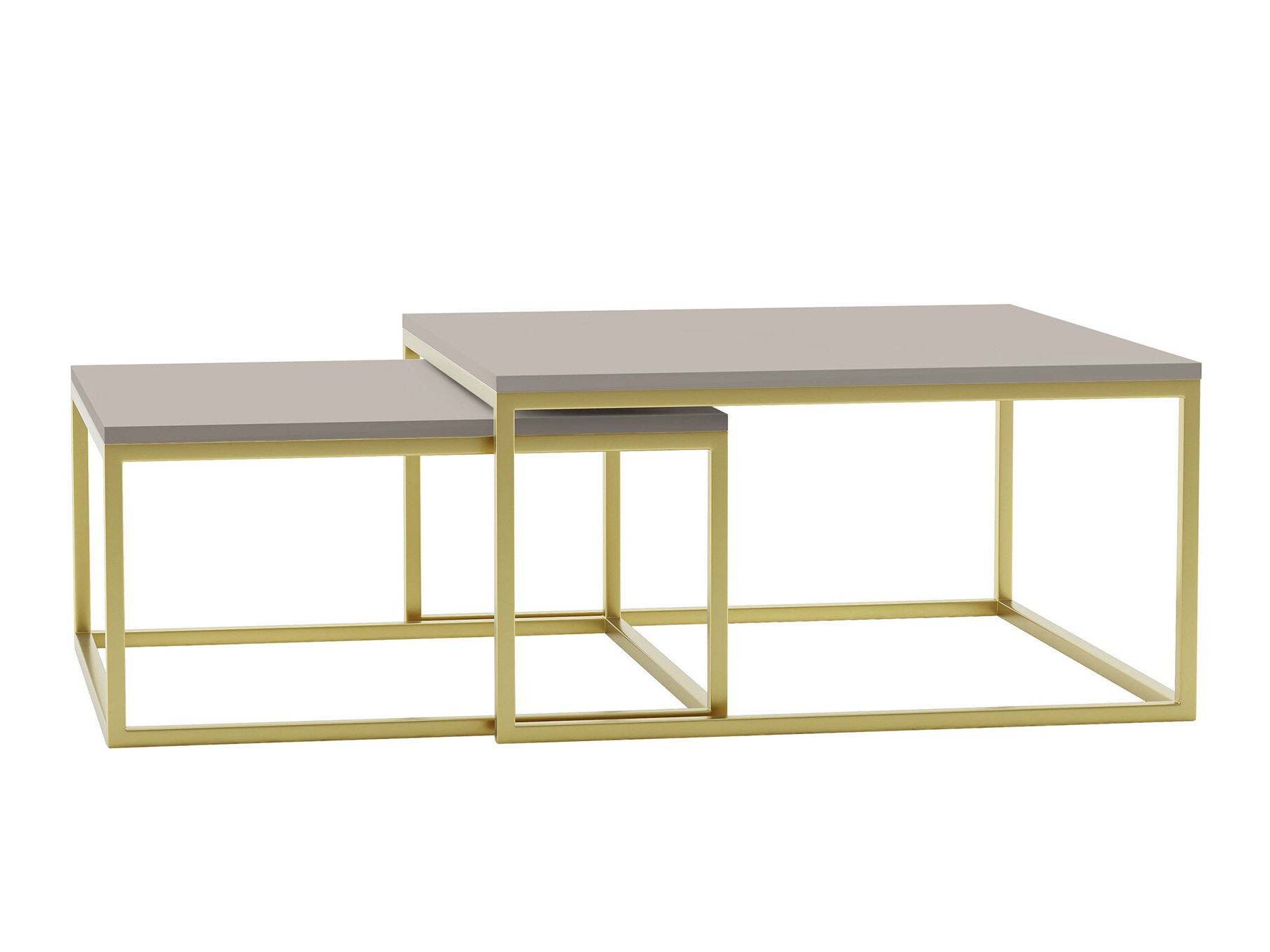 Coffee table set Oswego 102 (Cashmere + Golden)