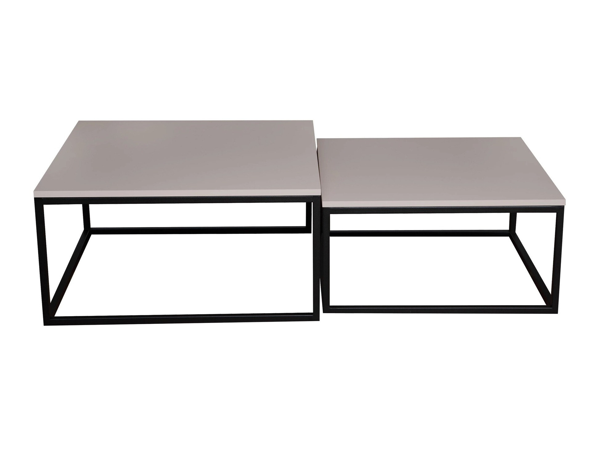 Nest of coffee tables Oswego 101 (Cashmere + Black)