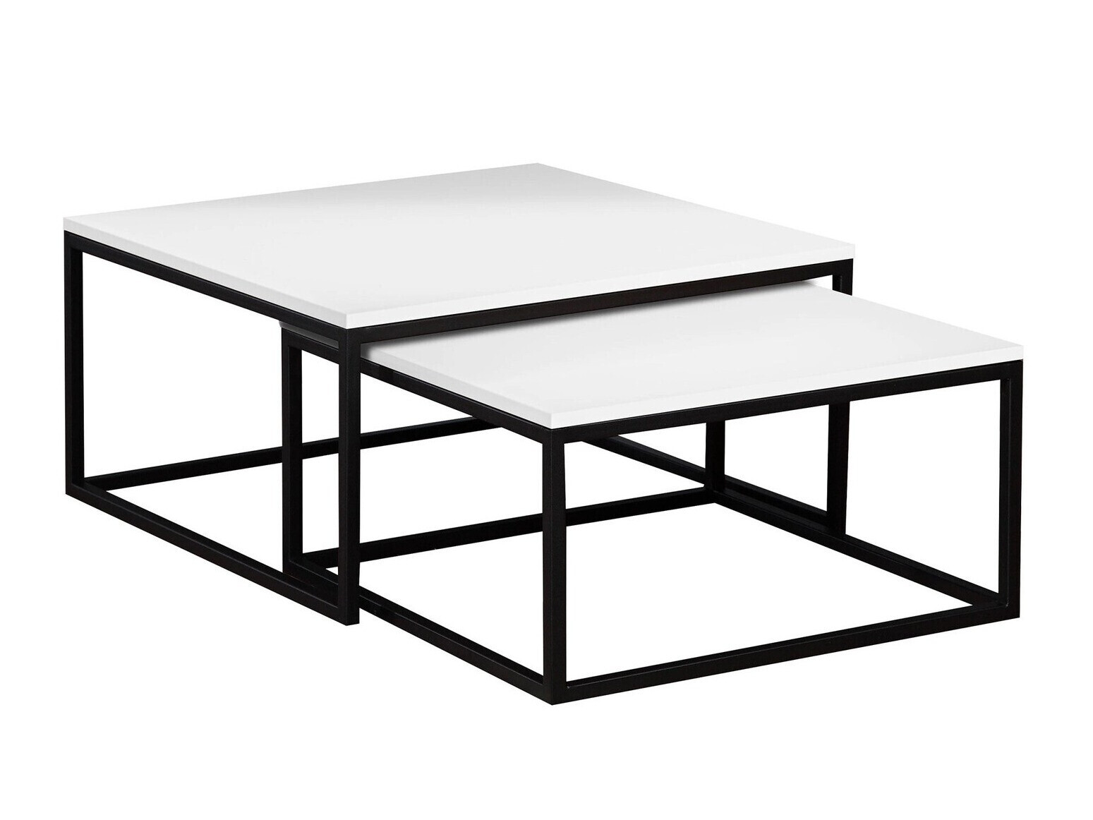 Nest of coffee tables Oswego 101 (White + Black)