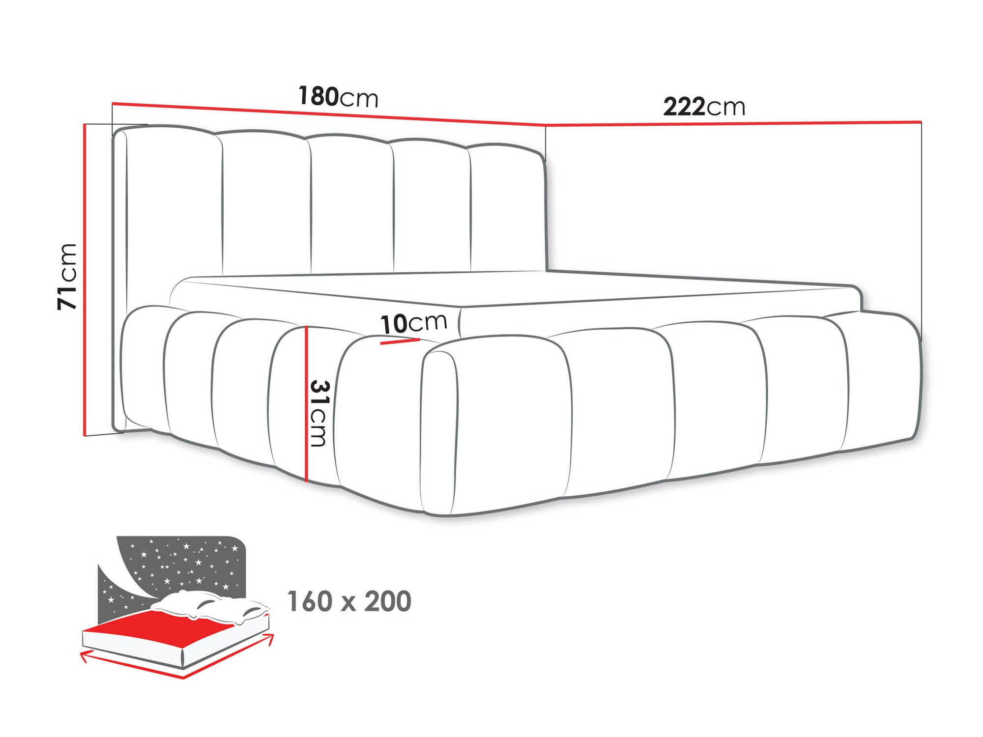 Bed TrendyNest Vulpora I (Abriamo 03)