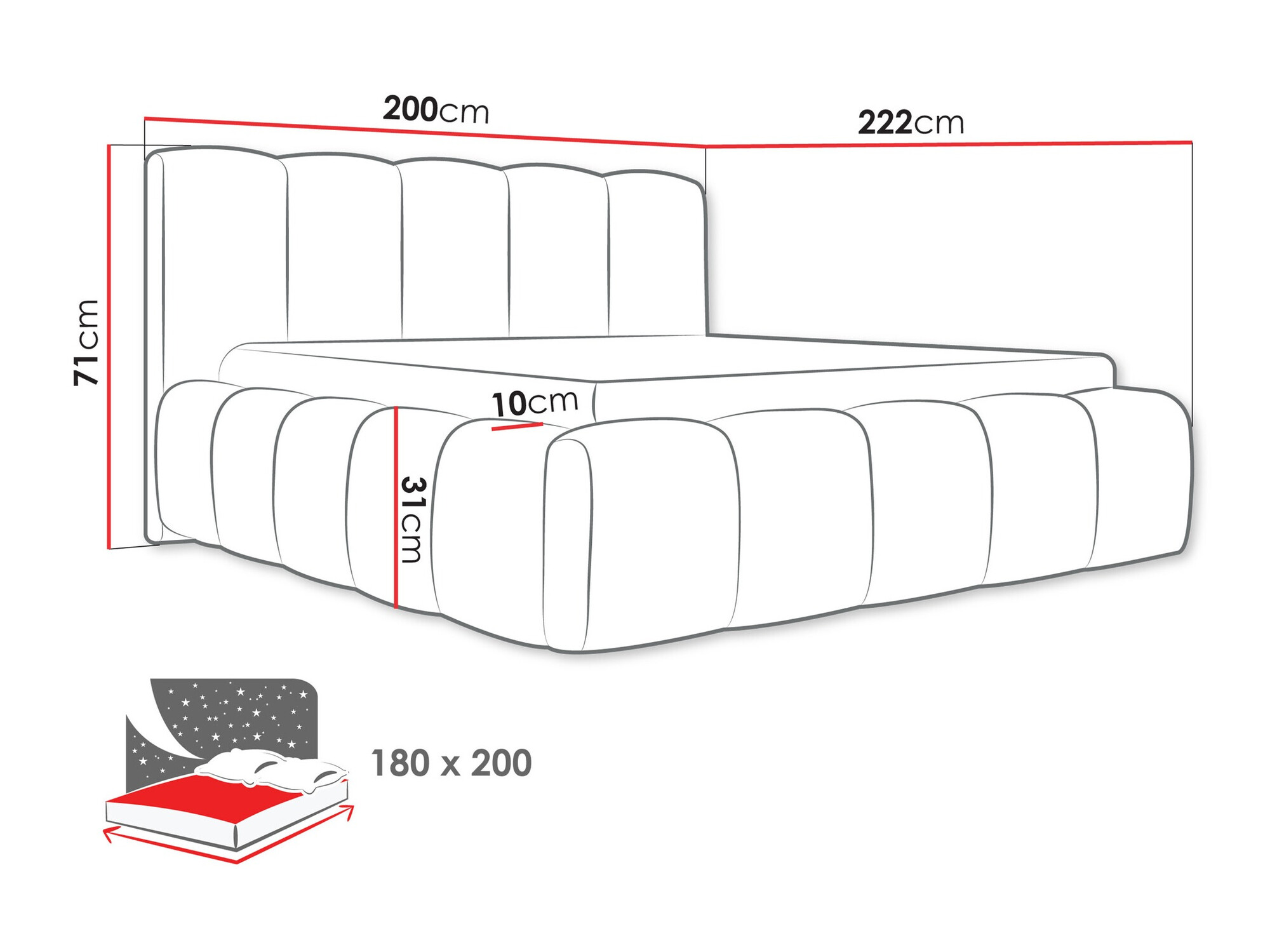Bed TrendyNest Vulpora I (Abriamo 08)