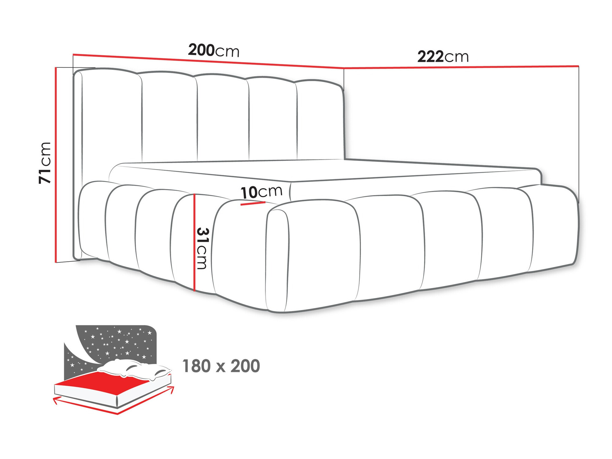 Bed TrendyNest Vulpora I (Abriamo 14)