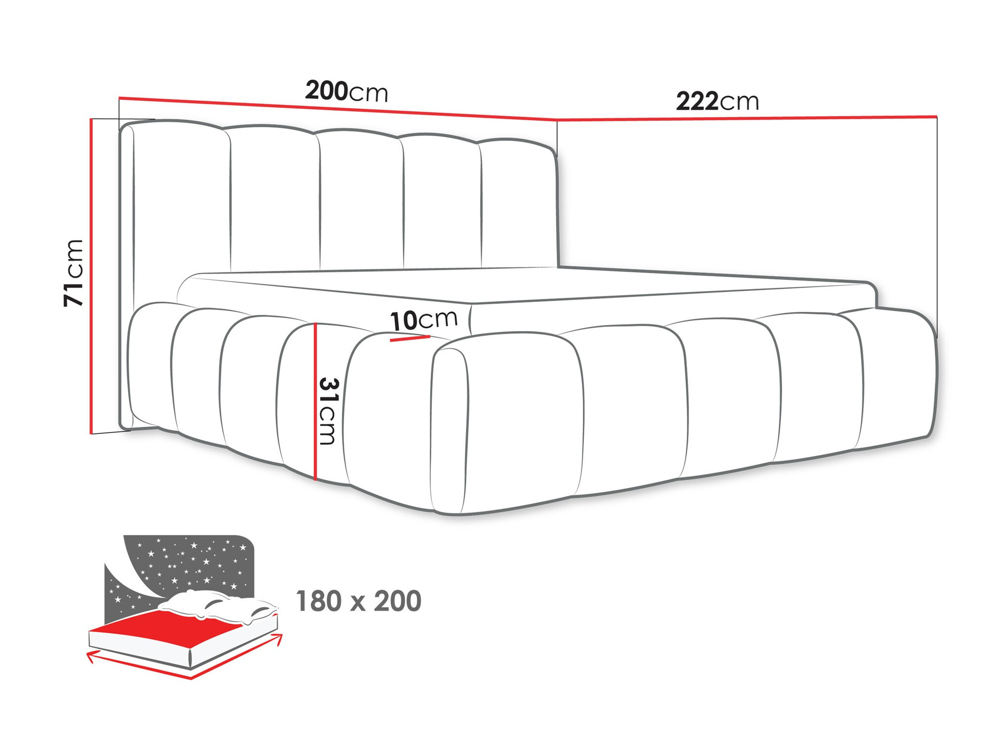 Bed TrendyNest Vulpora I (Kronos 19)