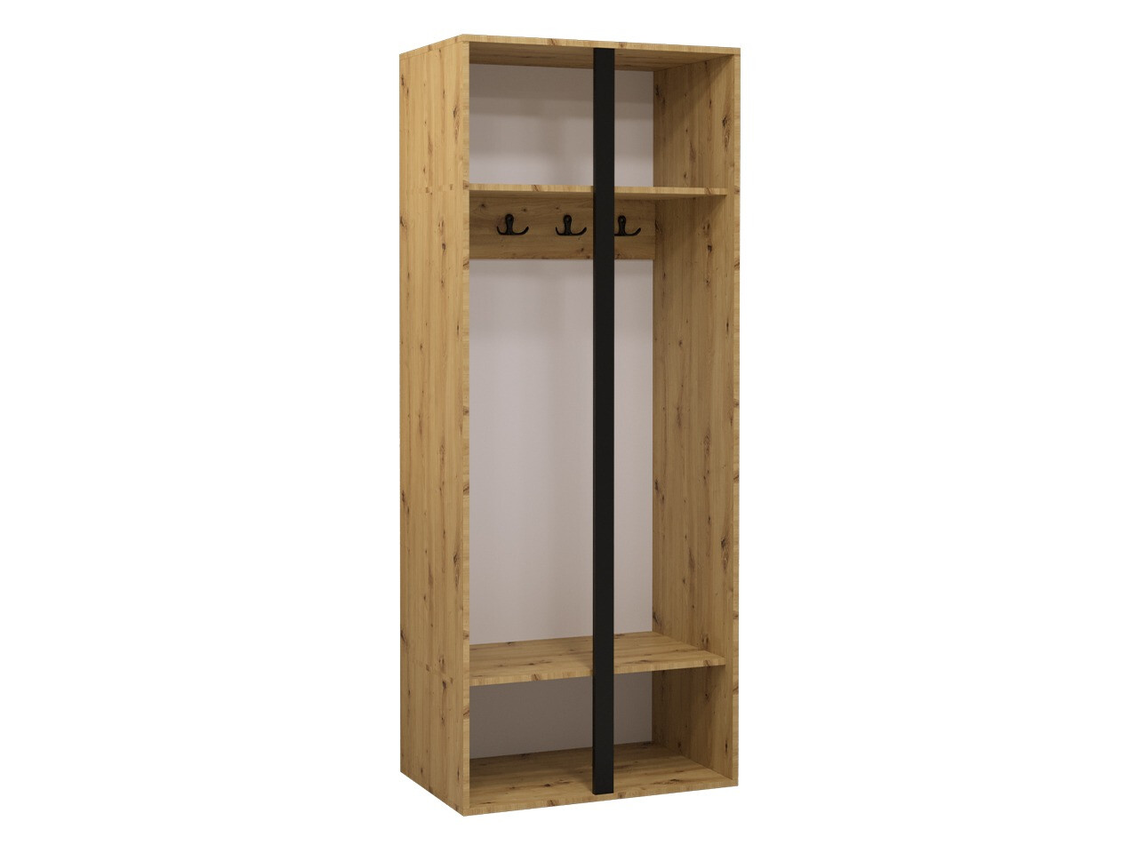 Wardrobe Pinis (Artisan oak + Black)
