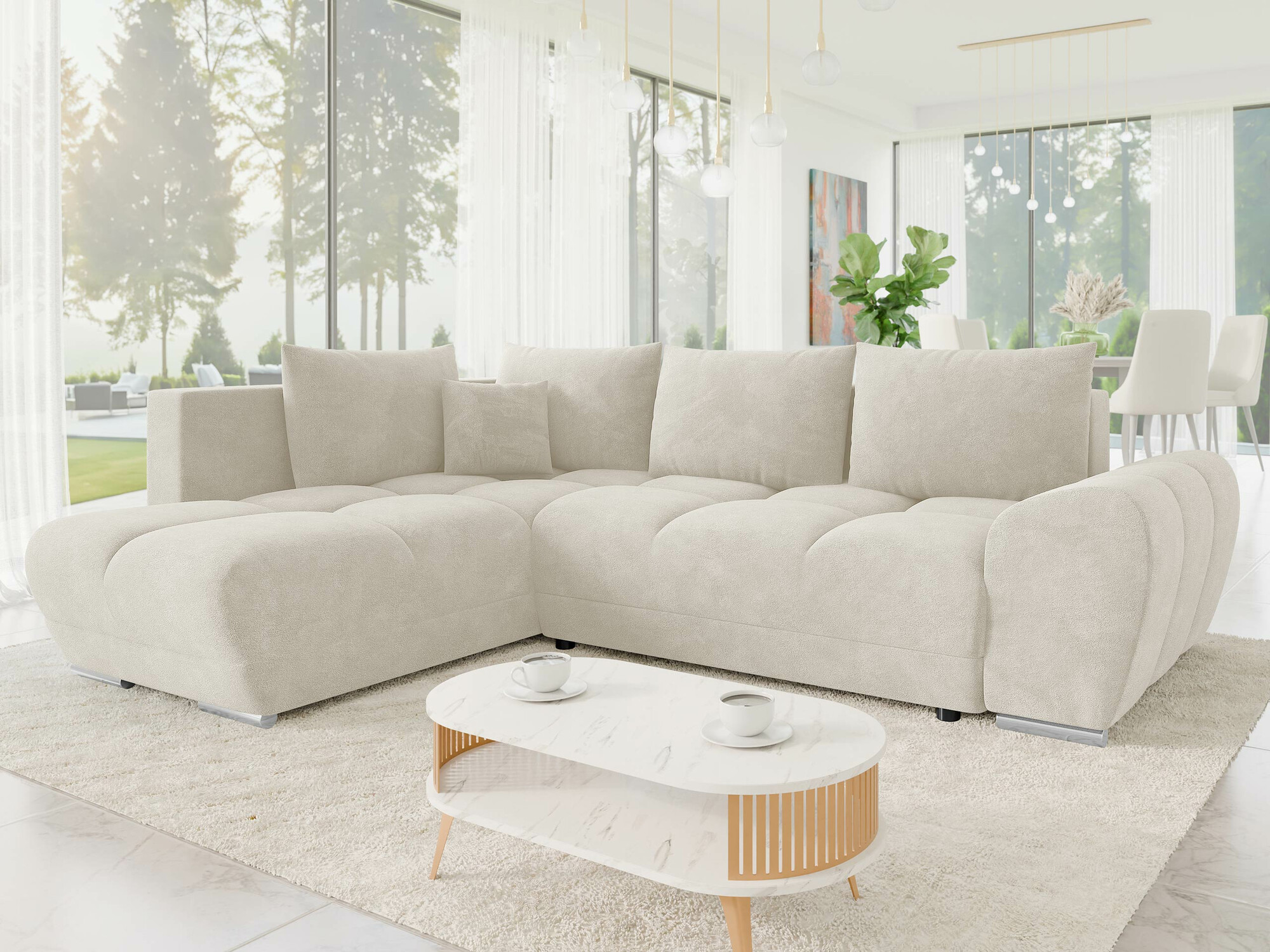 Corner sofa Camden 107 (Velo 621)