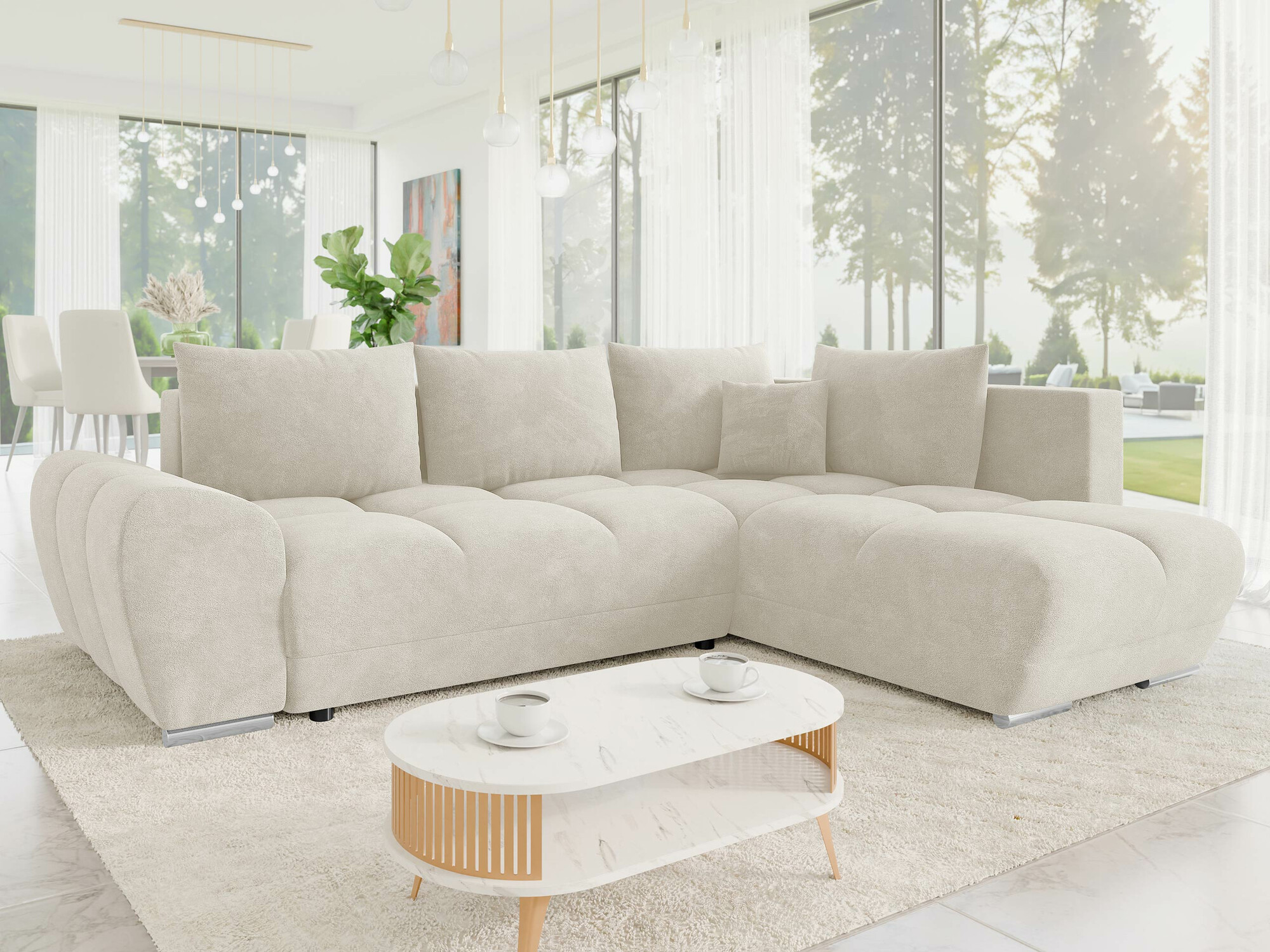 Corner sofa Camden 107 (Velo 621)