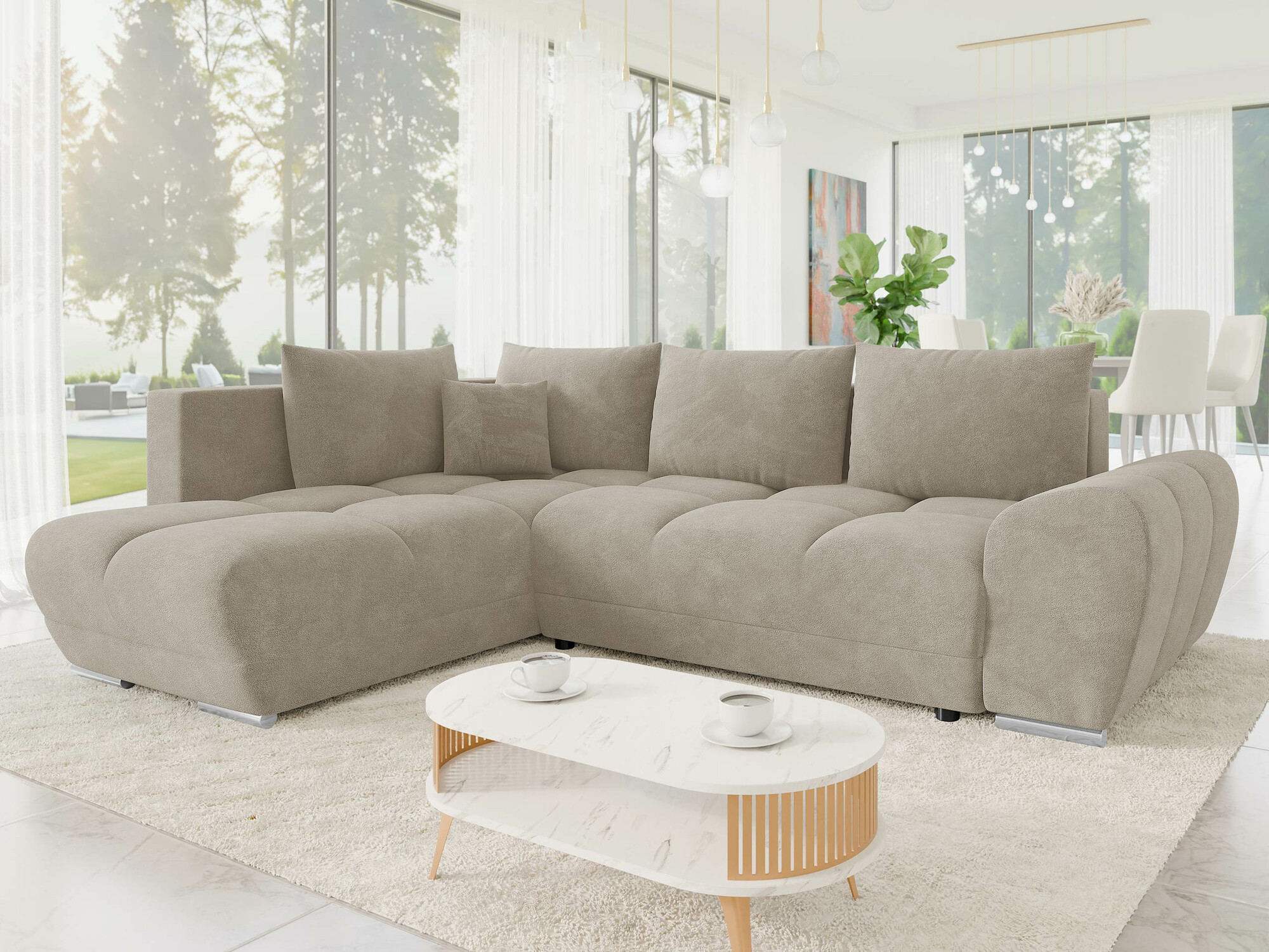 Corner sofa Camden 107 (Velo 623)