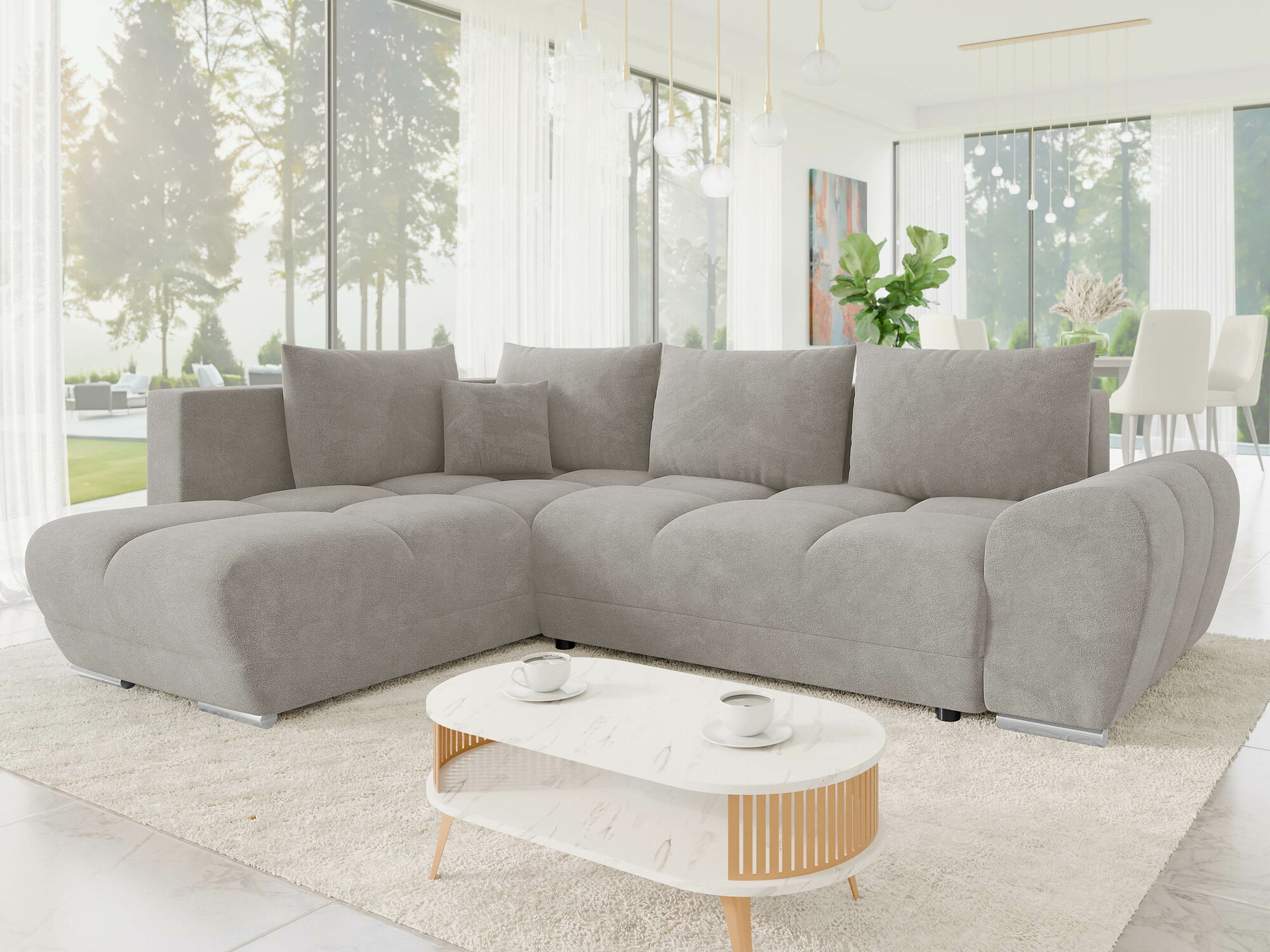 Corner sofa Camden 107 (Velo 633)