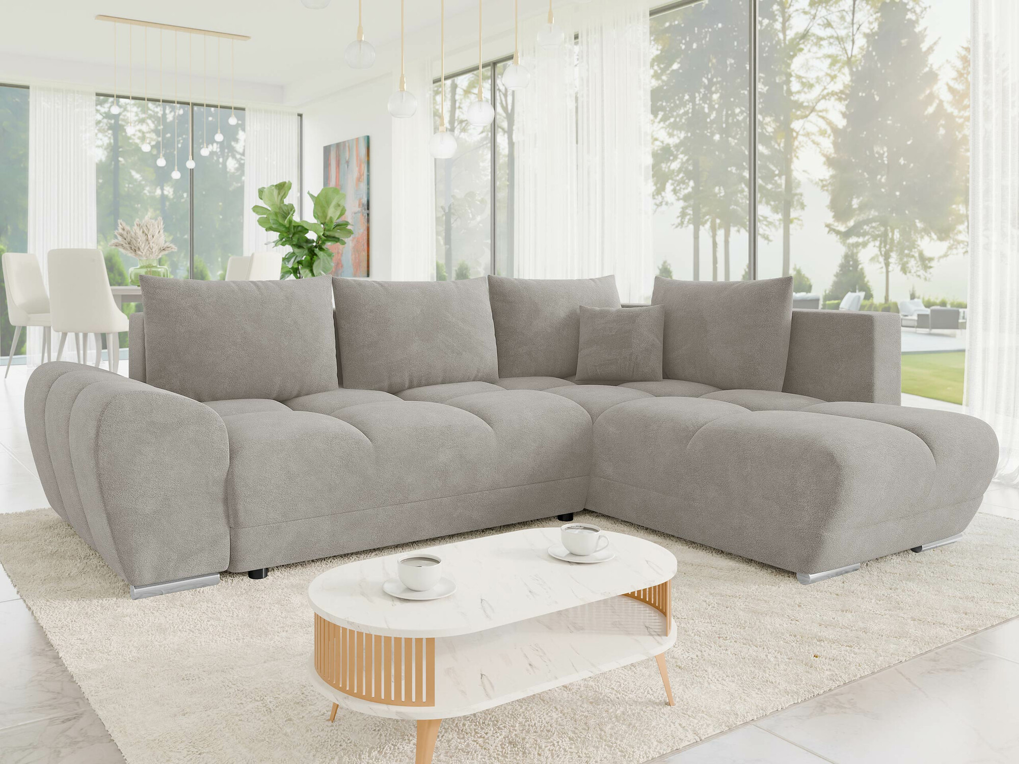 Corner sofa Camden 107 (Velo 633)