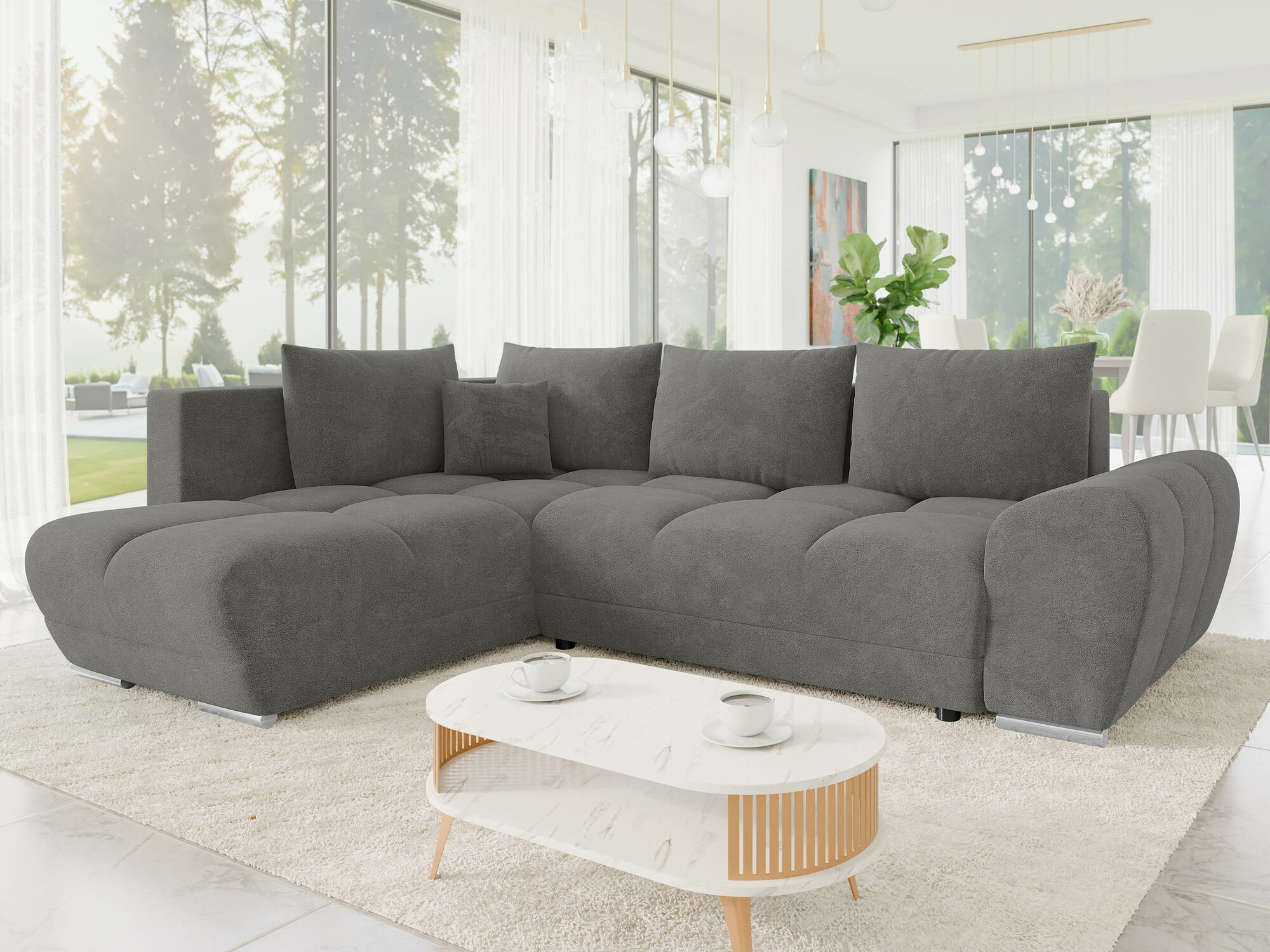 Corner sofa Camden 107 (Velo 635)