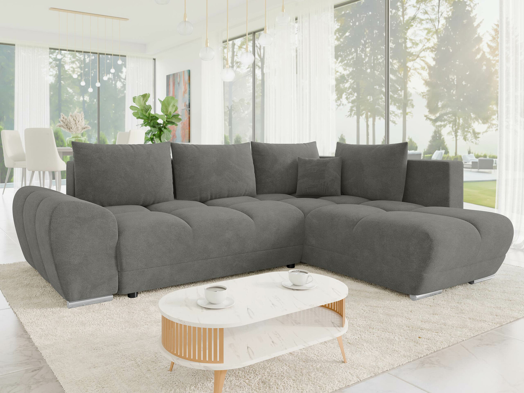Corner sofa Camden 107 (Velo 635)