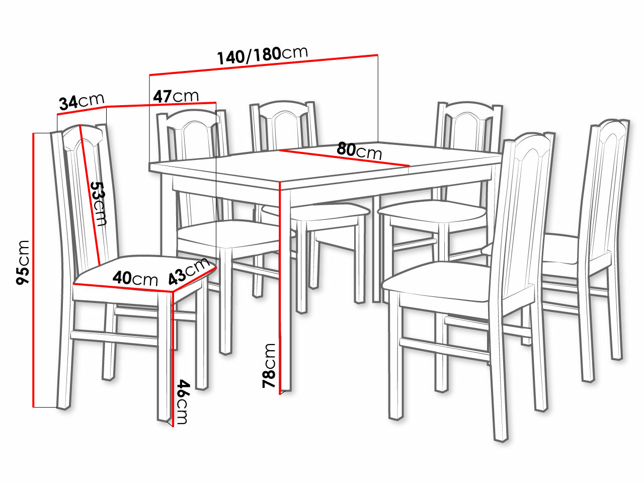 Dining set Victorville 277 (White)