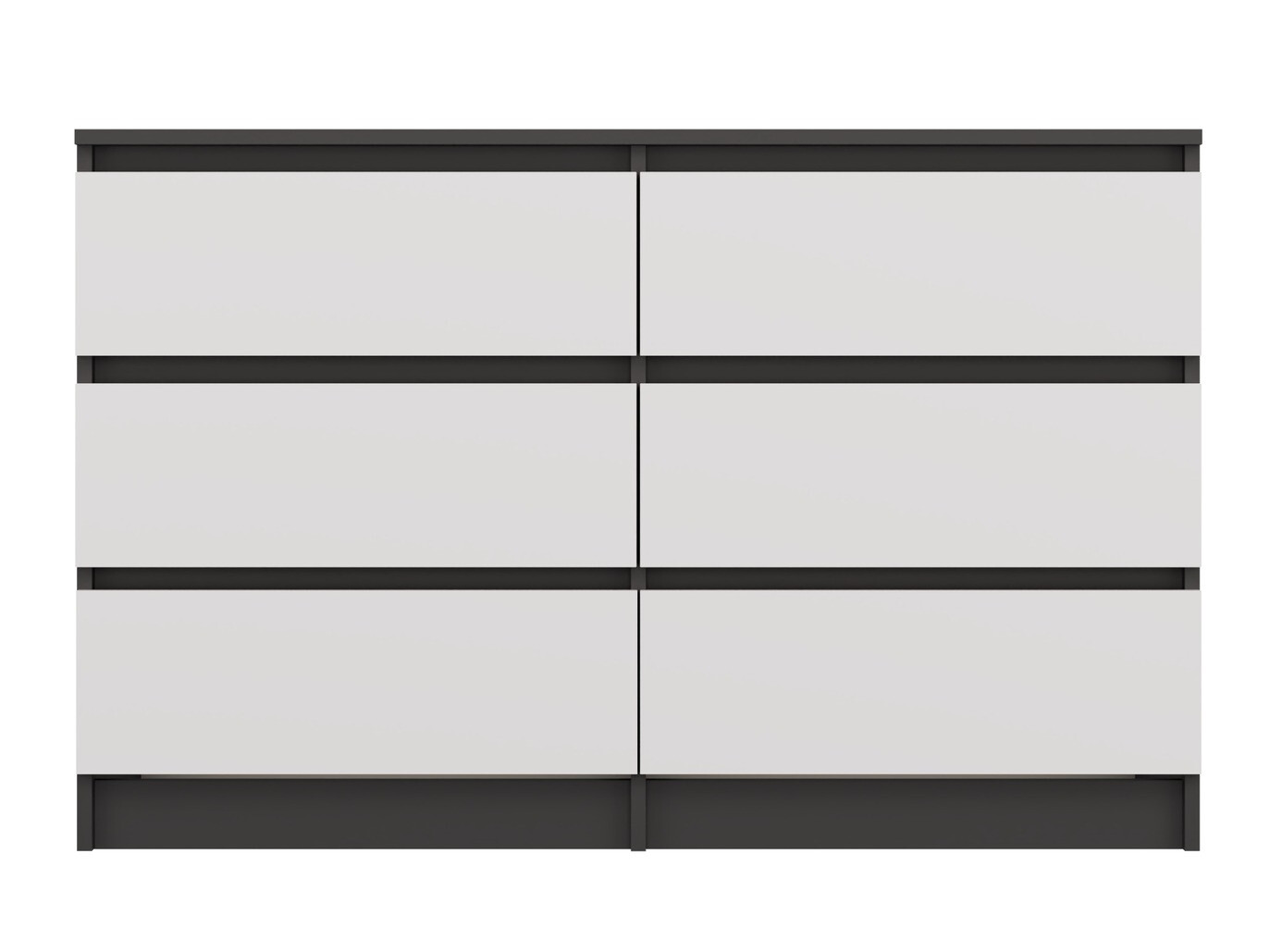 Chest of drawers Elbvelu 103 (Anthracite + White)