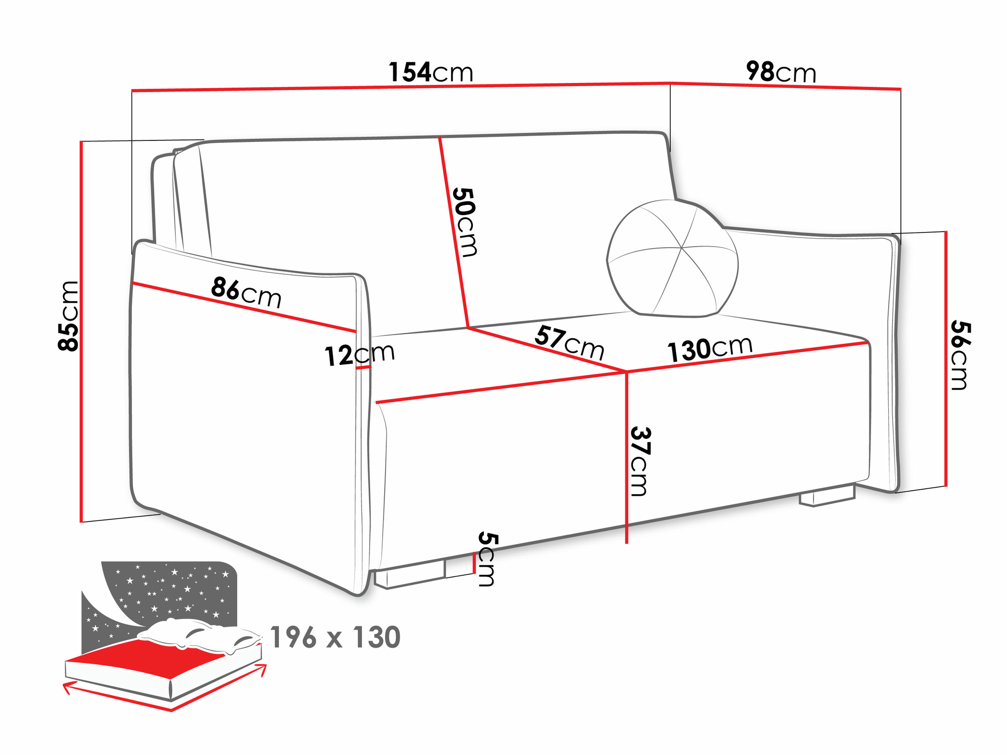 Sofa bed Velven III (Soul 8)
