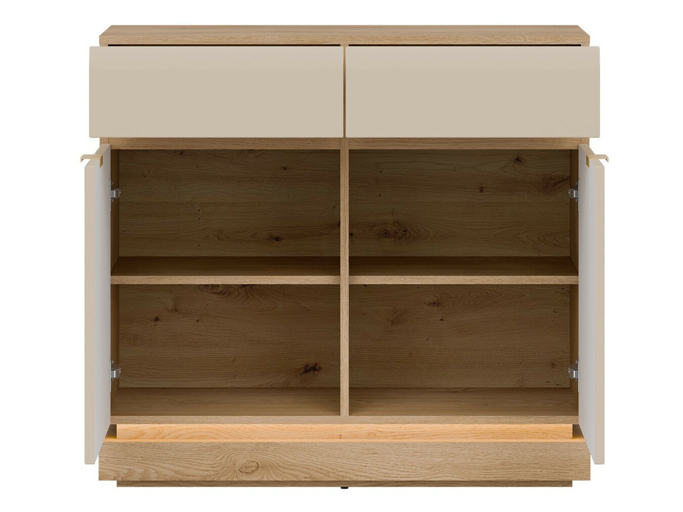 Chest of drawers Teselbu 102 (Cashmere + Oak)