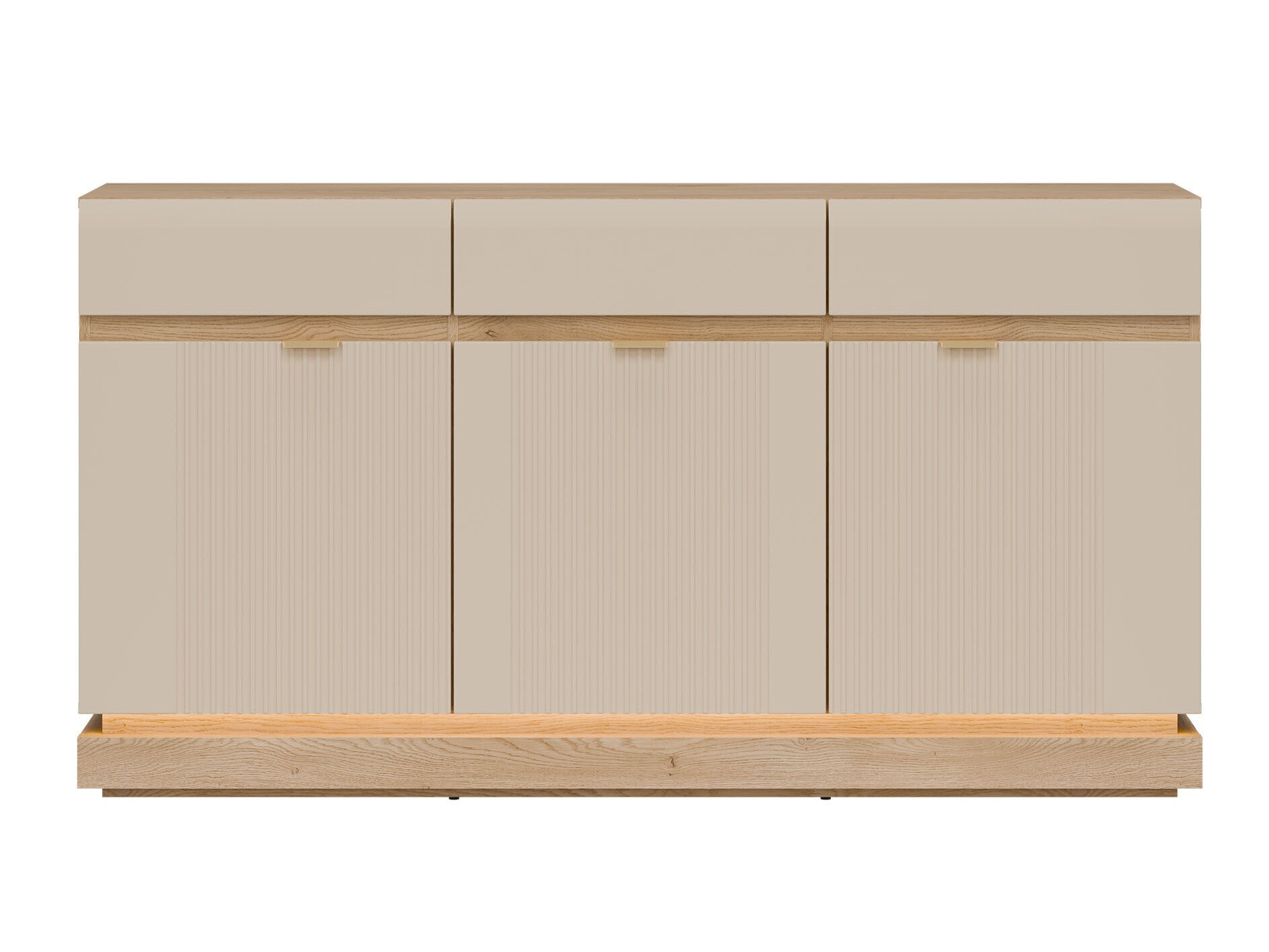 Chest of drawers Teselbu 104 (Cashmere + Oak)