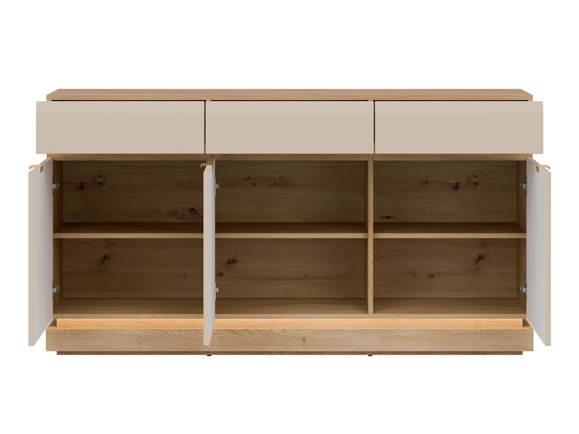 Chest of drawers Teselbu 104 (Cashmere + Oak)