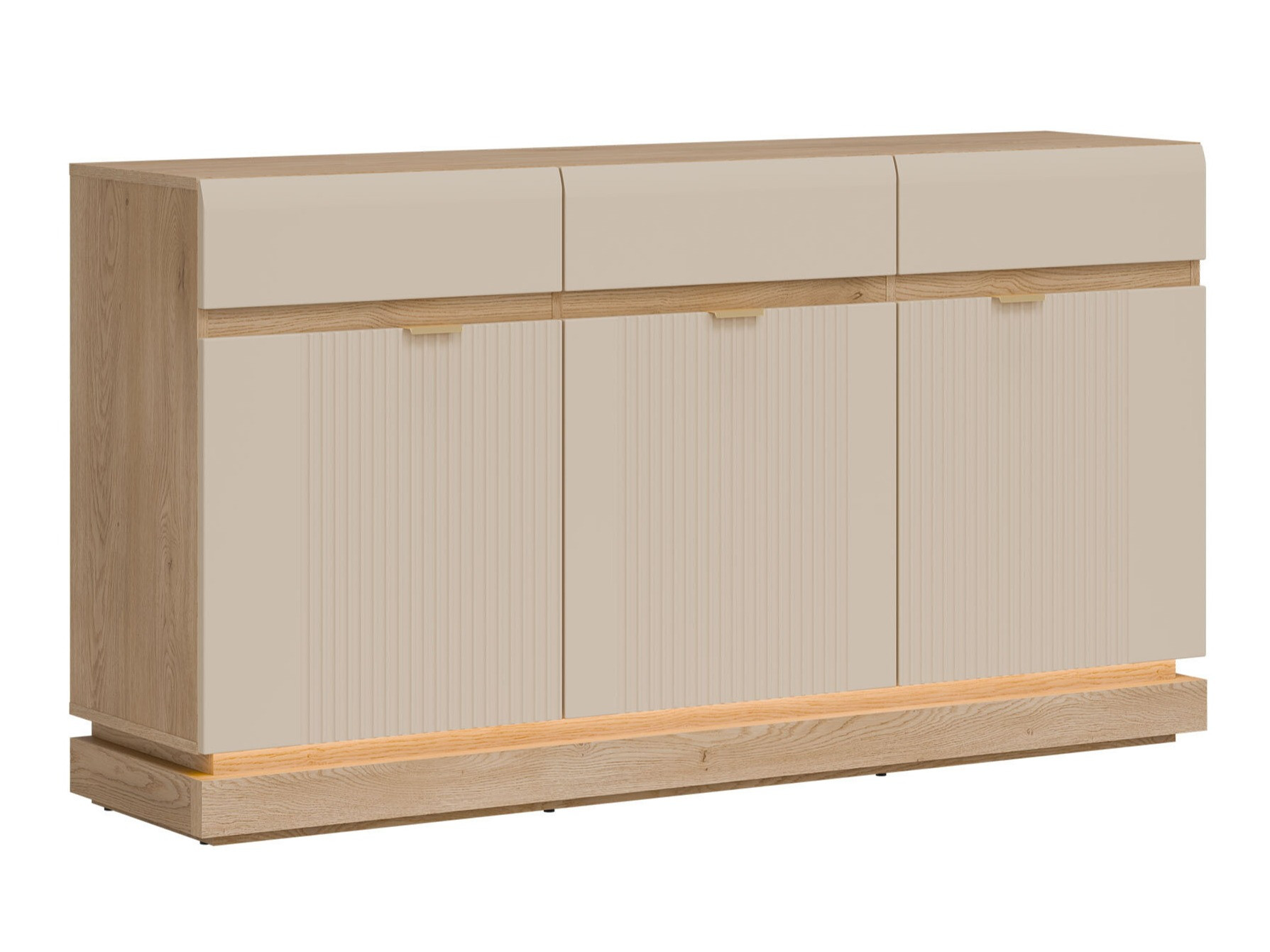 Chest of drawers Teselbu 104 (Cashmere + Oak)