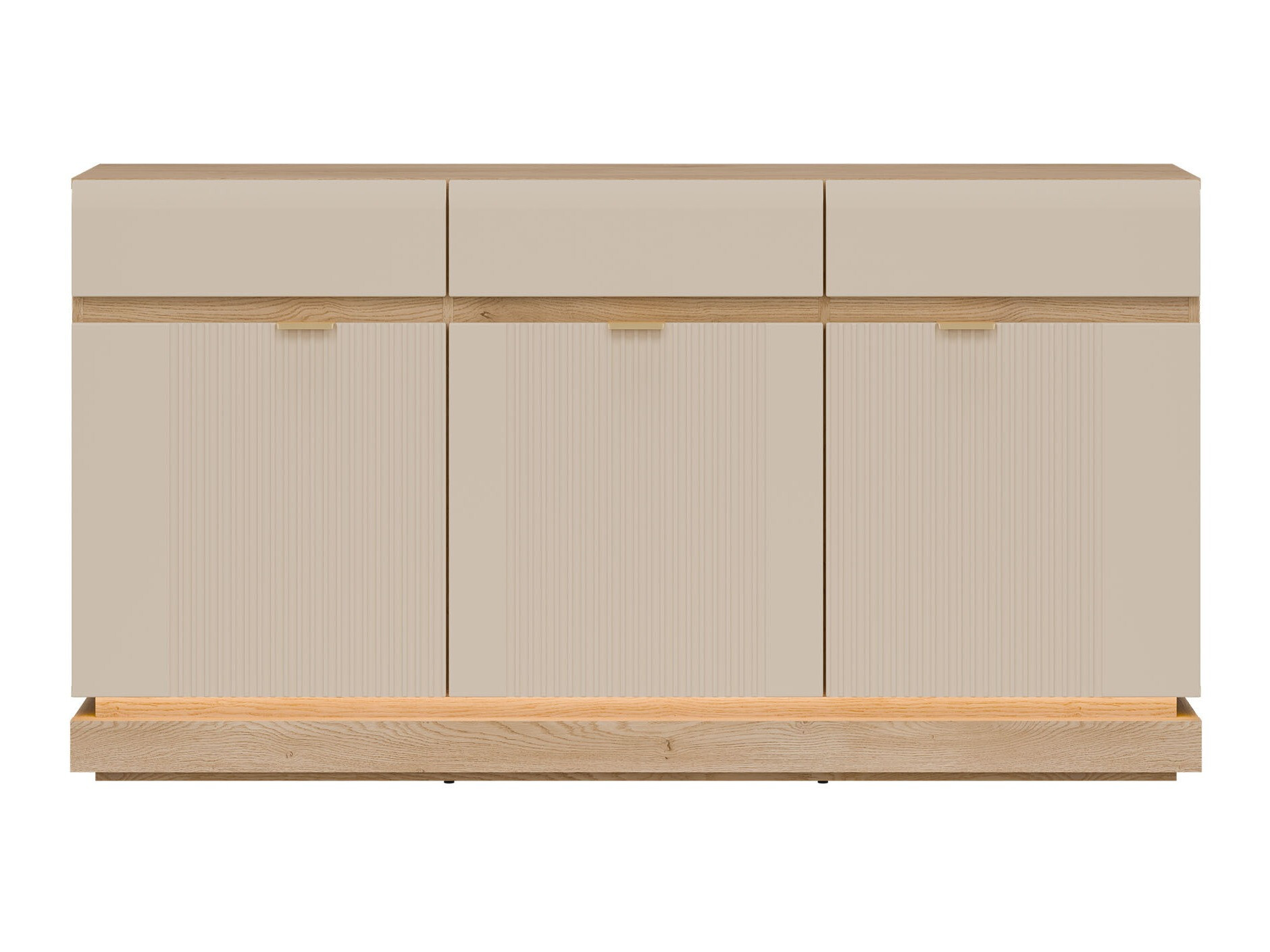 Chest of drawers Teselbu 104 (Cashmere + Oak)