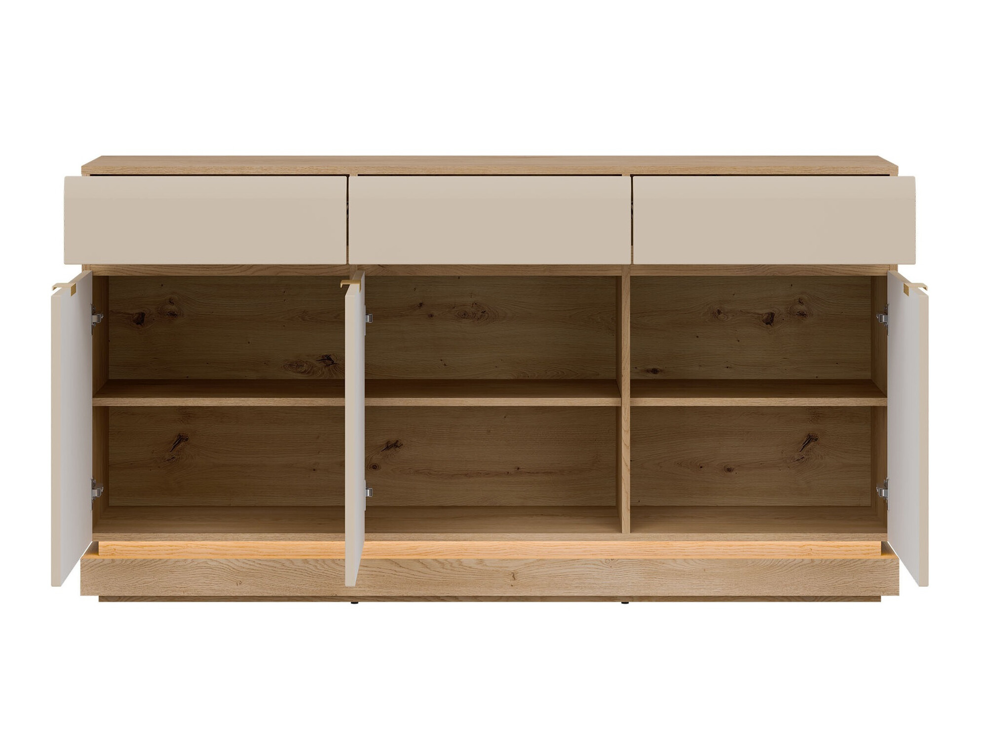 Chest of drawers Teselbu 104 (Cashmere + Oak)