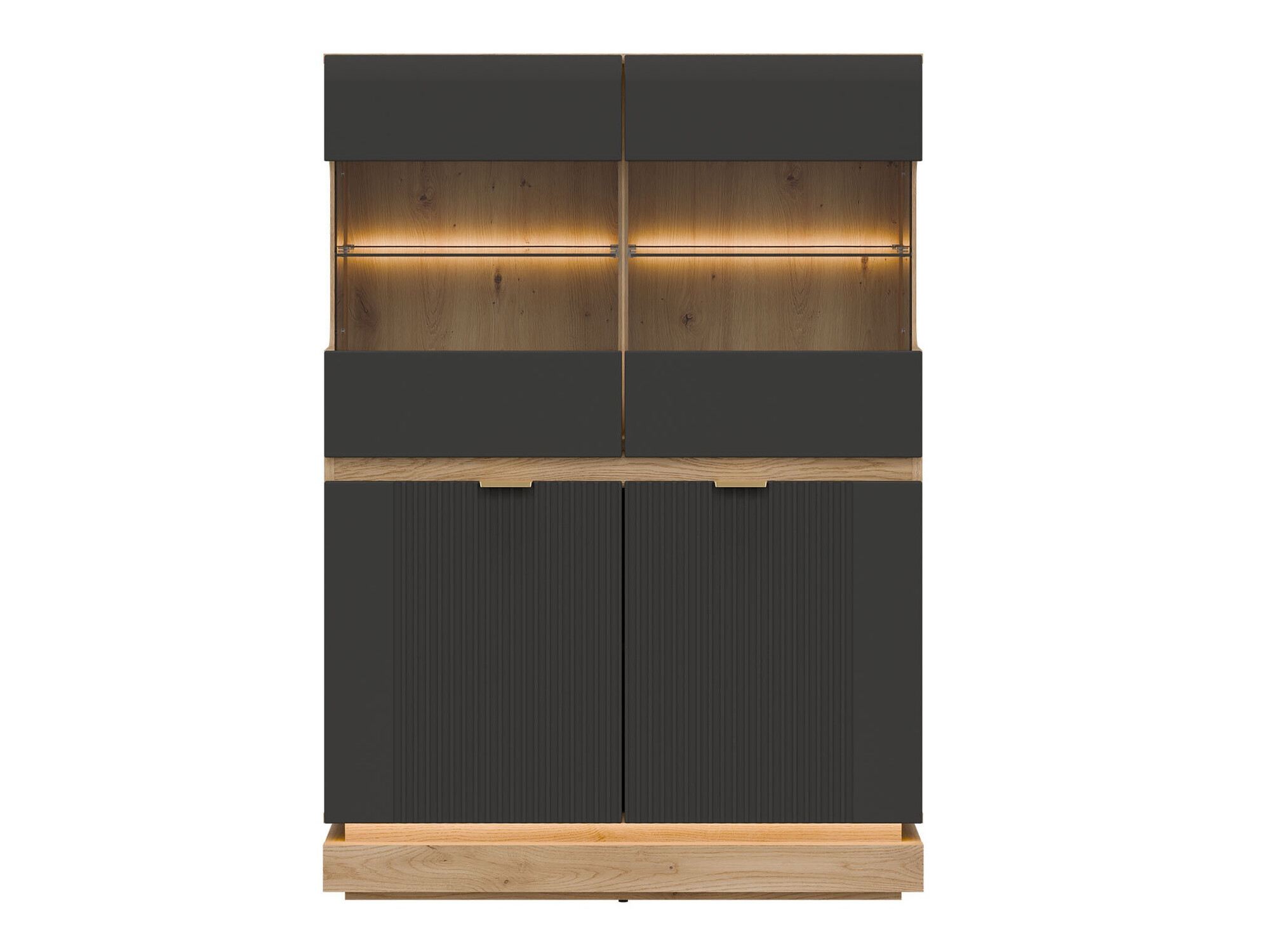 Sideboard Teselbu 105 (Anthracite + Oak)